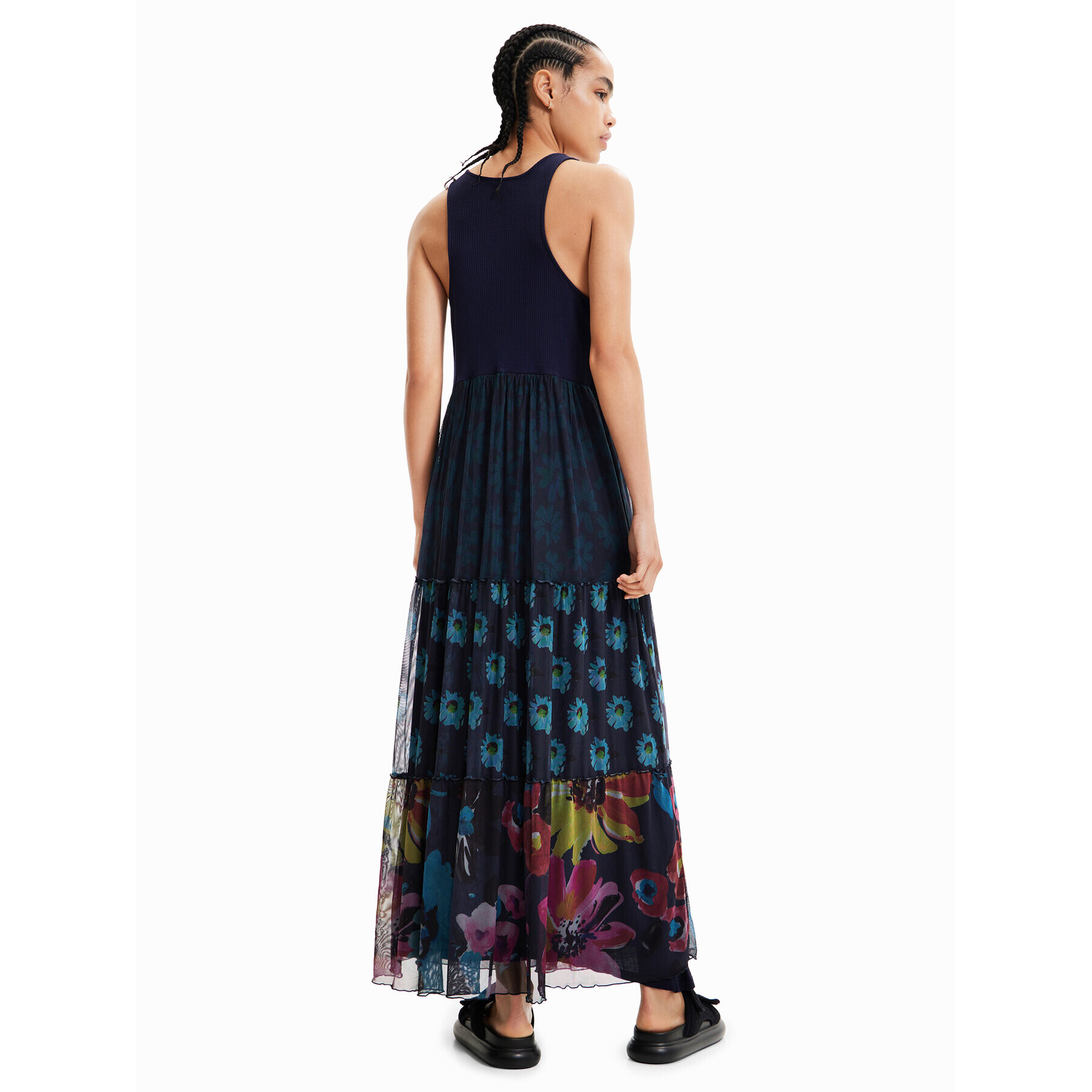 Desigual Rochie de zi Dudas 23SWVK90 Bleumarin Regular Fit - Pled.ro