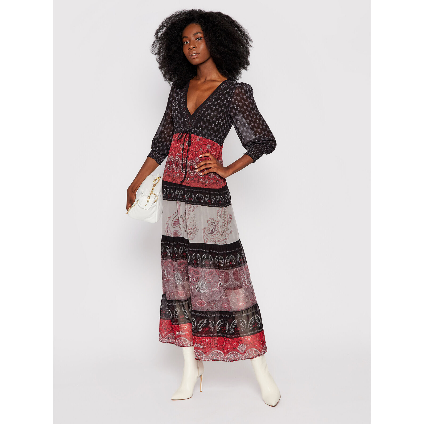 Desigual Rochie de zi Estambul 21WWVW52 Colorat Regular Fit - Pled.ro