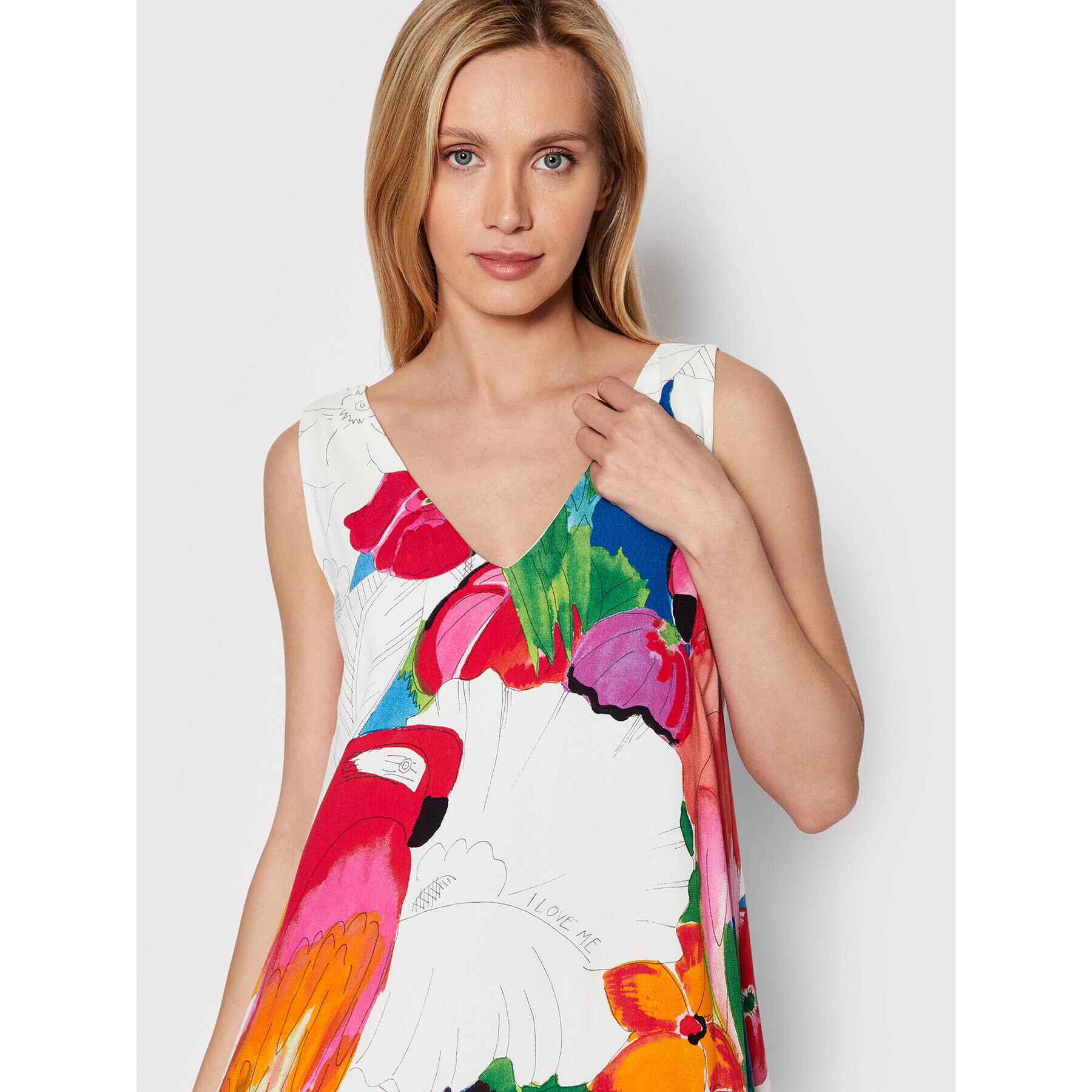 Desigual Rochie de zi Kailua 22SWVW45 Colorat Regular Fit - Pled.ro