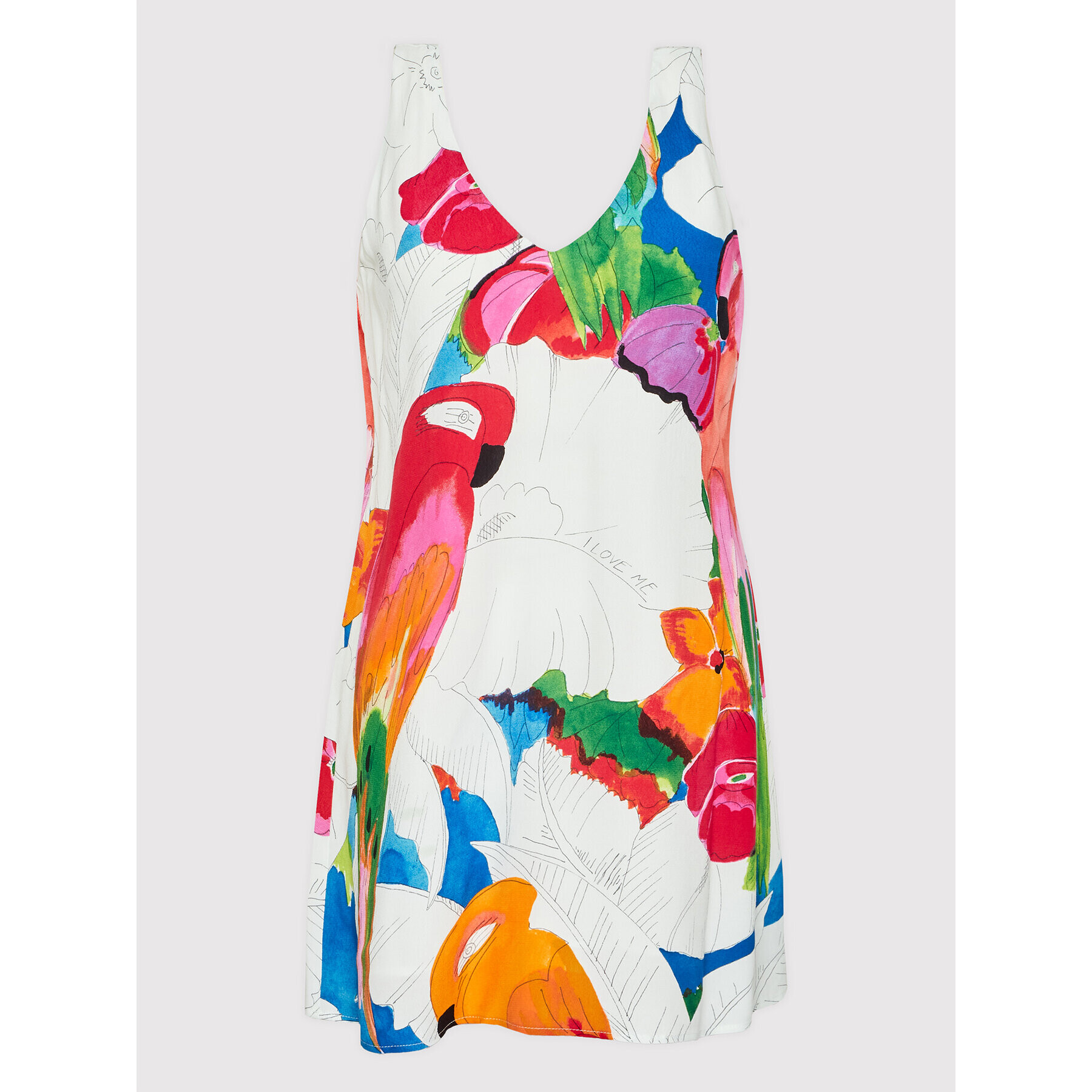 Desigual Rochie de zi Kailua 22SWVW45 Colorat Regular Fit - Pled.ro