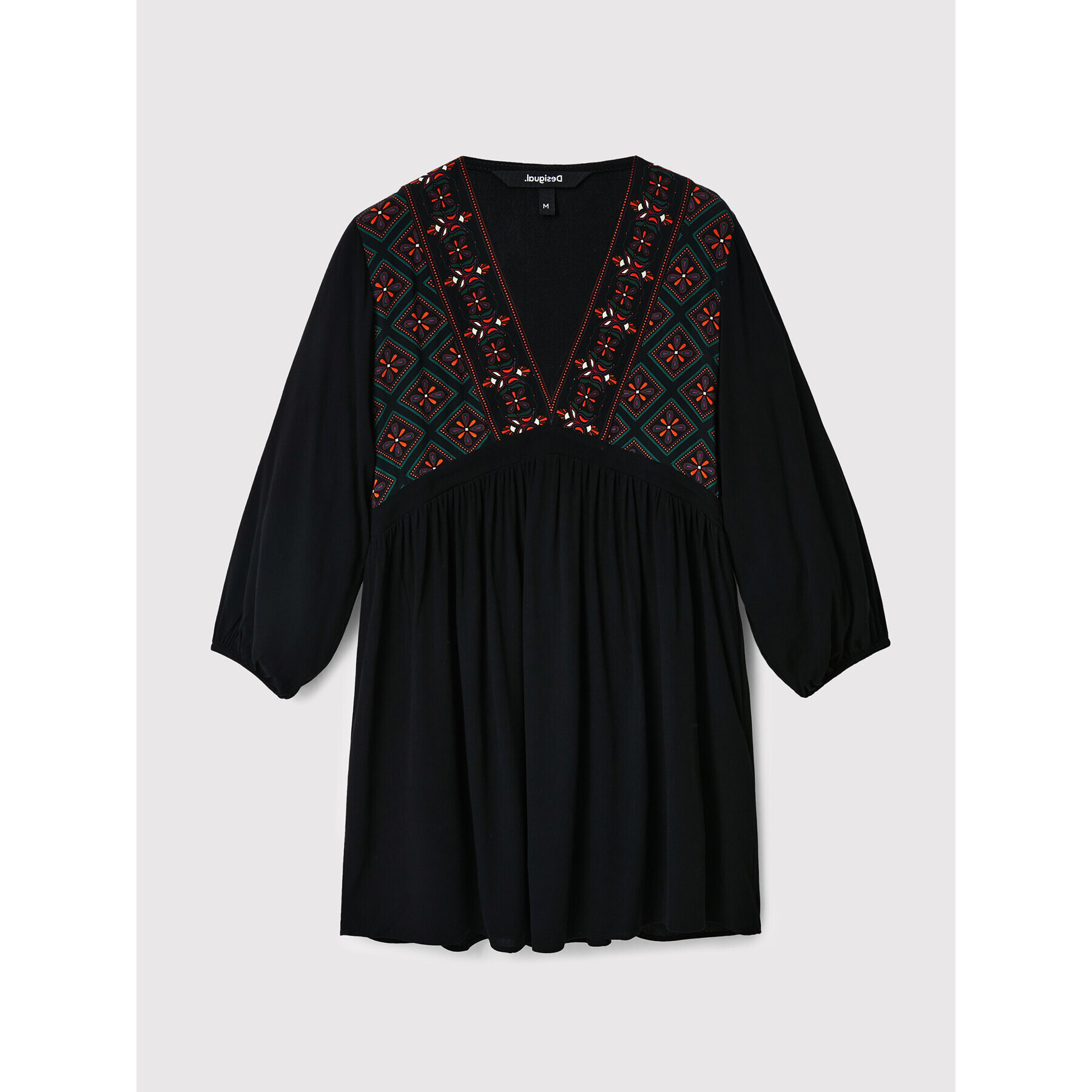 Desigual Rochie de zi Marian 22WWVW57 Negru Relaxed Fit - Pled.ro