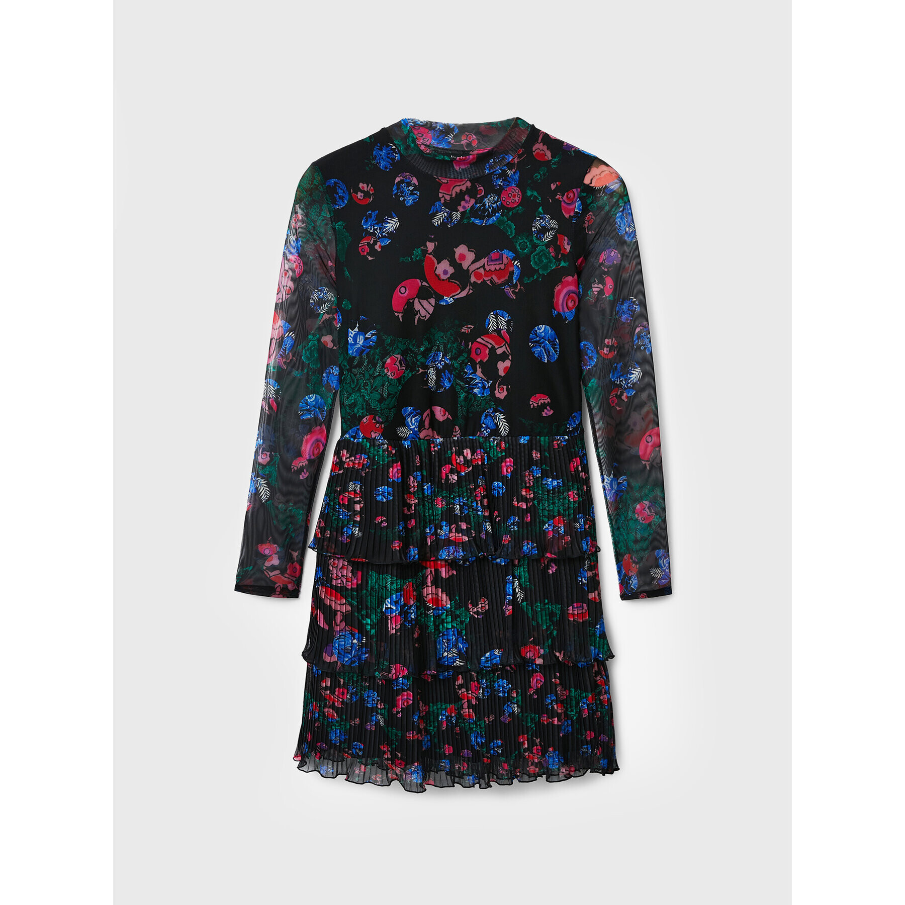 Desigual Rochie de zi MONSIEUR CHRISTIAN LACROIX Sea 22WWVK41 Negru Regular Fit - Pled.ro