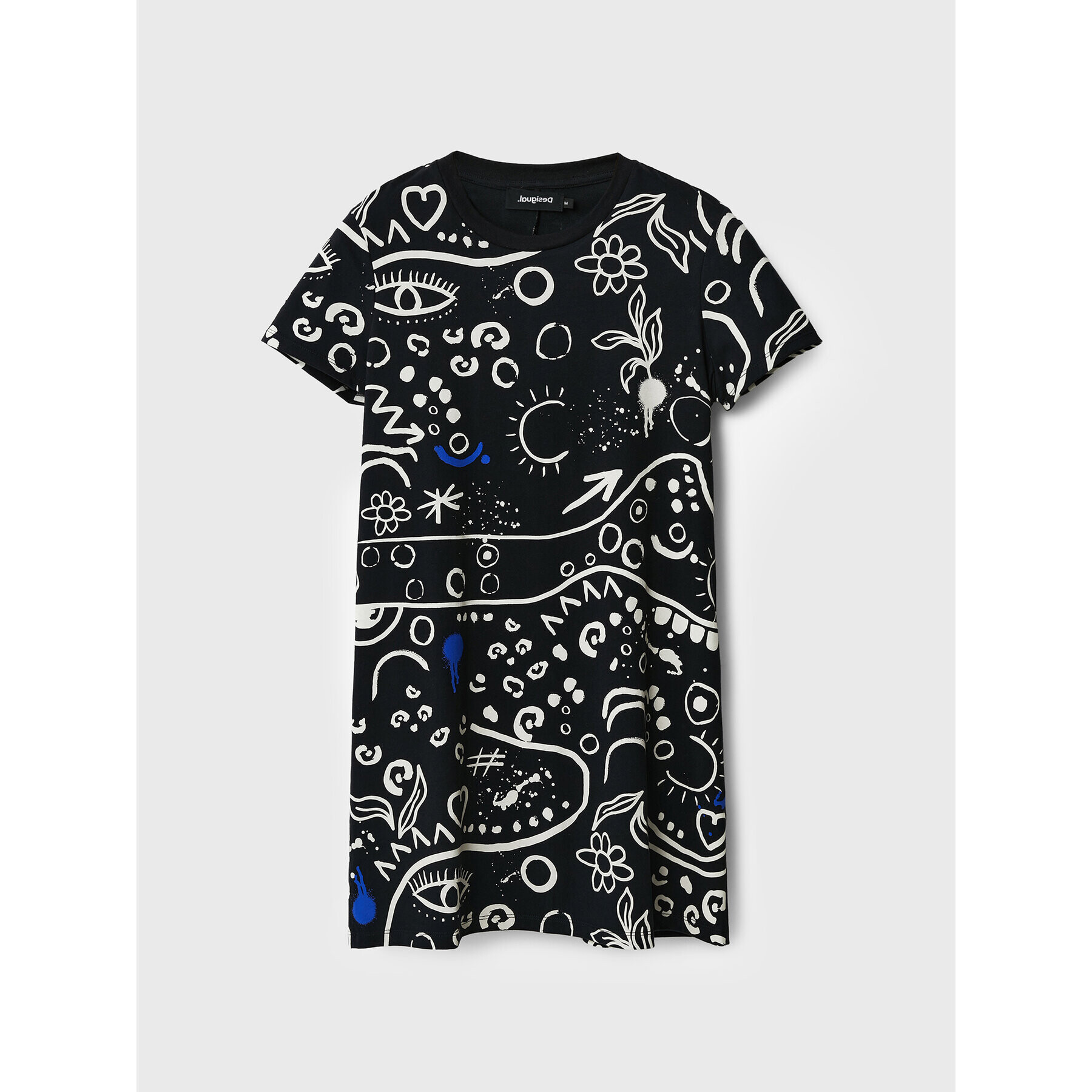 Desigual Rochie de zi Symbols 22WWVK70 Negru Regular Fit - Pled.ro