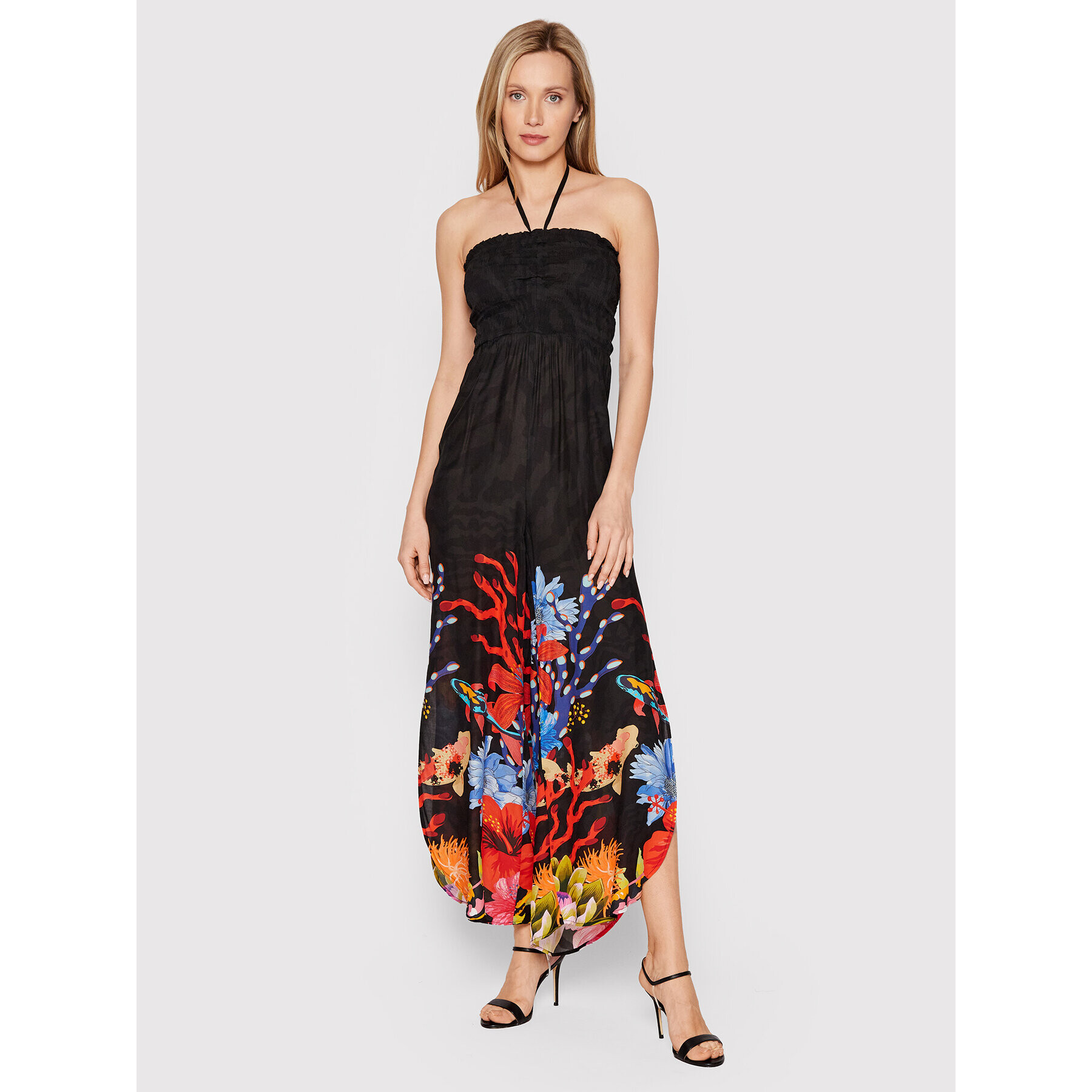 Desigual Salopetă Amelia 22SWMW09 Negru Regular Fit - Pled.ro