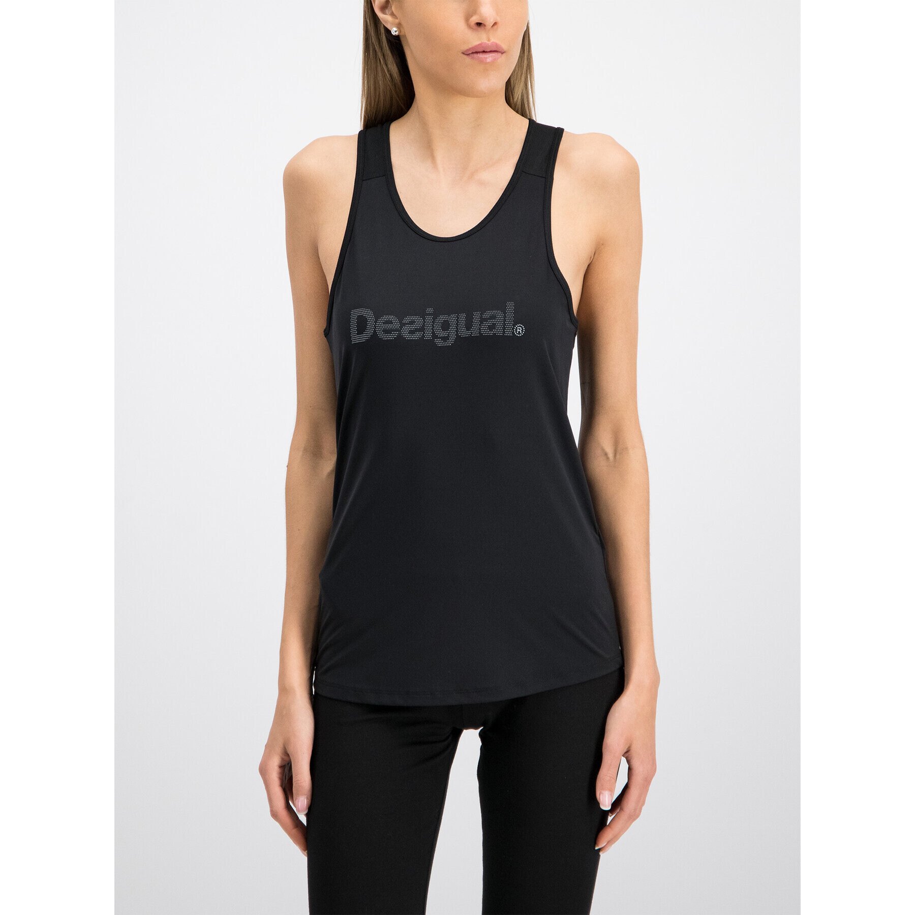 Desigual Top 19SOTK25 Negru Regular Fit - Pled.ro