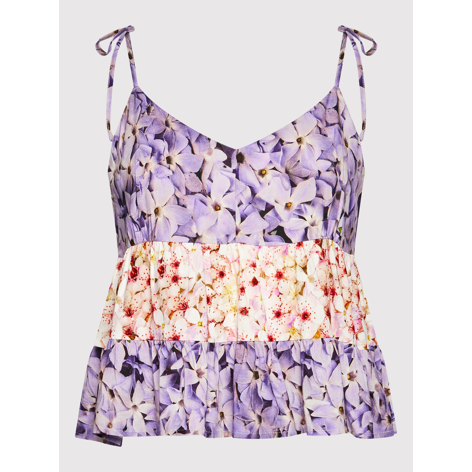 Desigual Top Spring 22SWBW14 Violet Regular Fit - Pled.ro