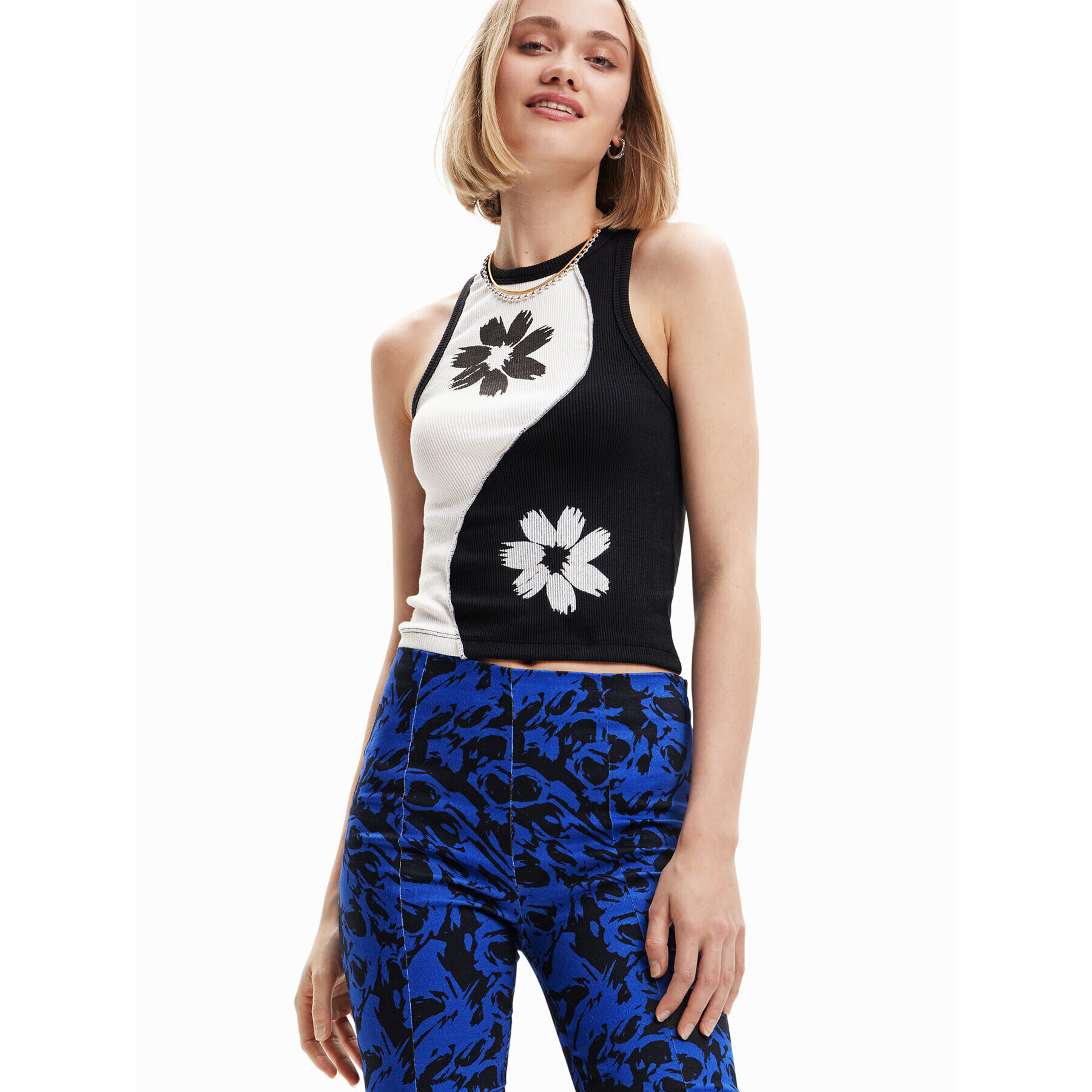 Desigual Top Yin-Yang 23SWTK98 Negru Slim Fit - Pled.ro