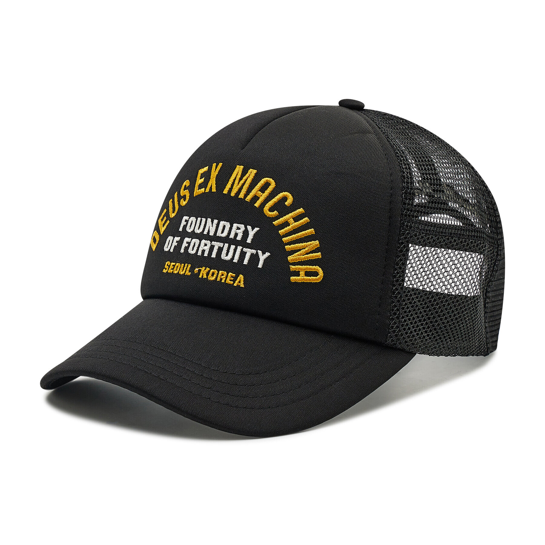 Deus Ex Machina Șapcă Fortunity Trucker DMP2271536 Negru - Pled.ro