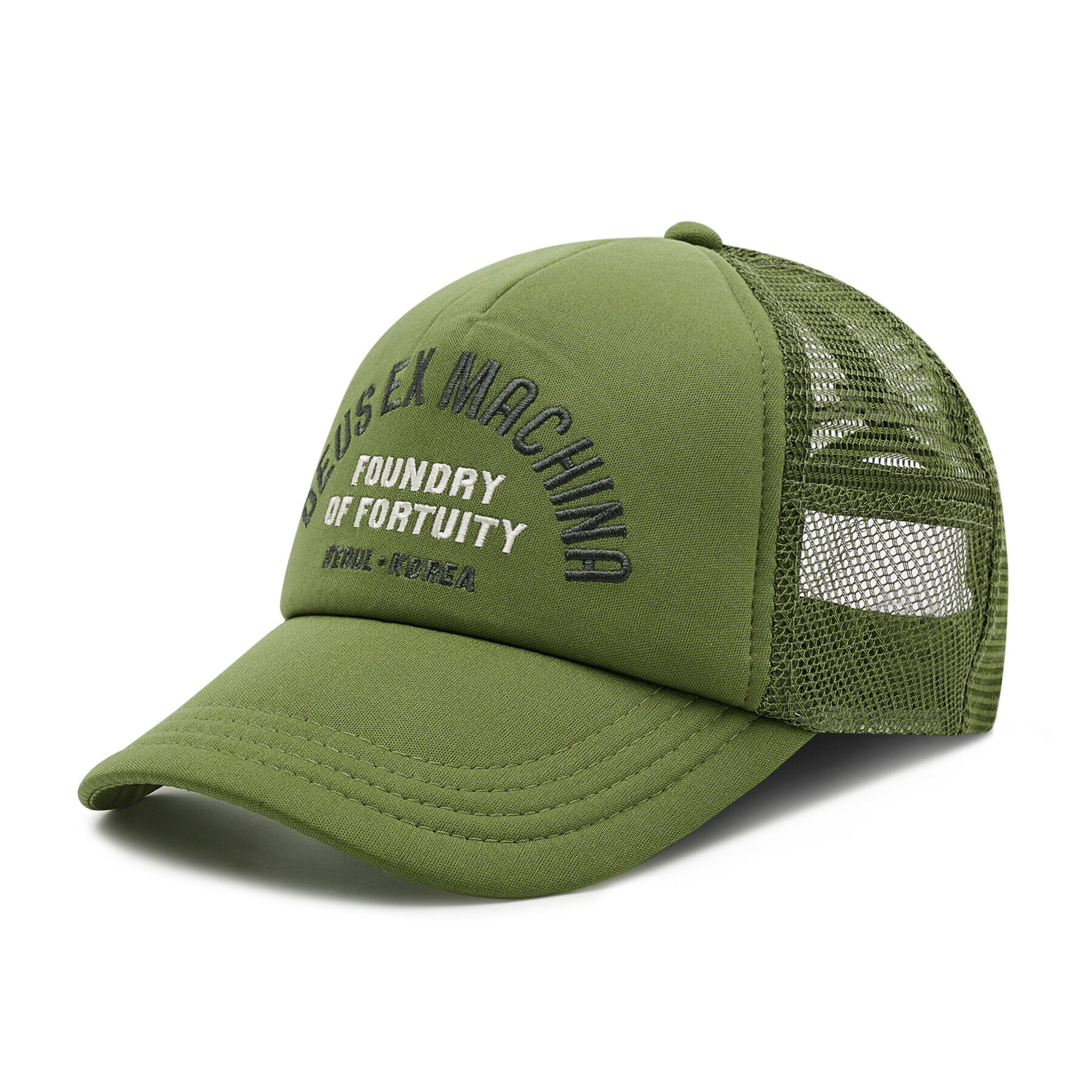 Deus Ex Machina Șapcă Fortunity Trucker DMP2271536 Verde - Pled.ro