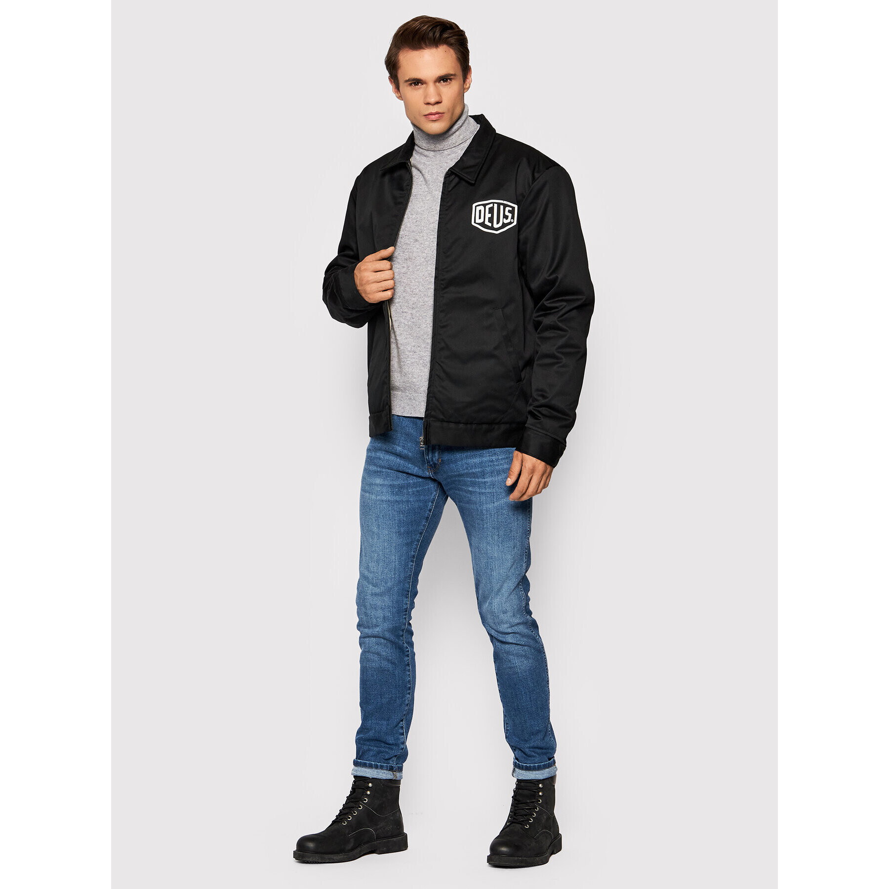 Deus Ex Machina Geacă Workwear DMW56124 Negru Regular Fit - Pled.ro