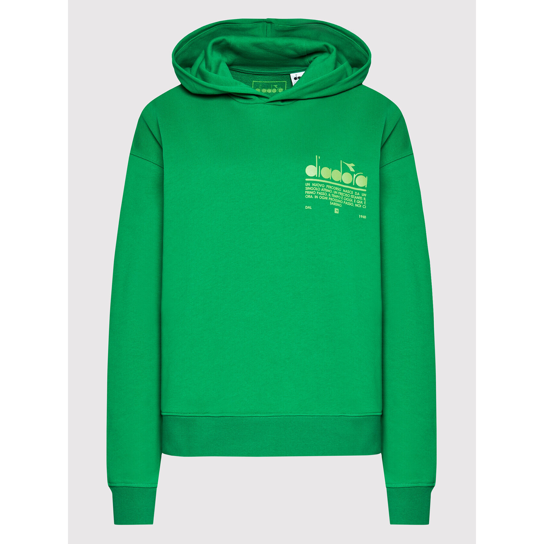 Diadora Bluză Unisex Manifesto 502.178206 Verde Loose Fit - Pled.ro