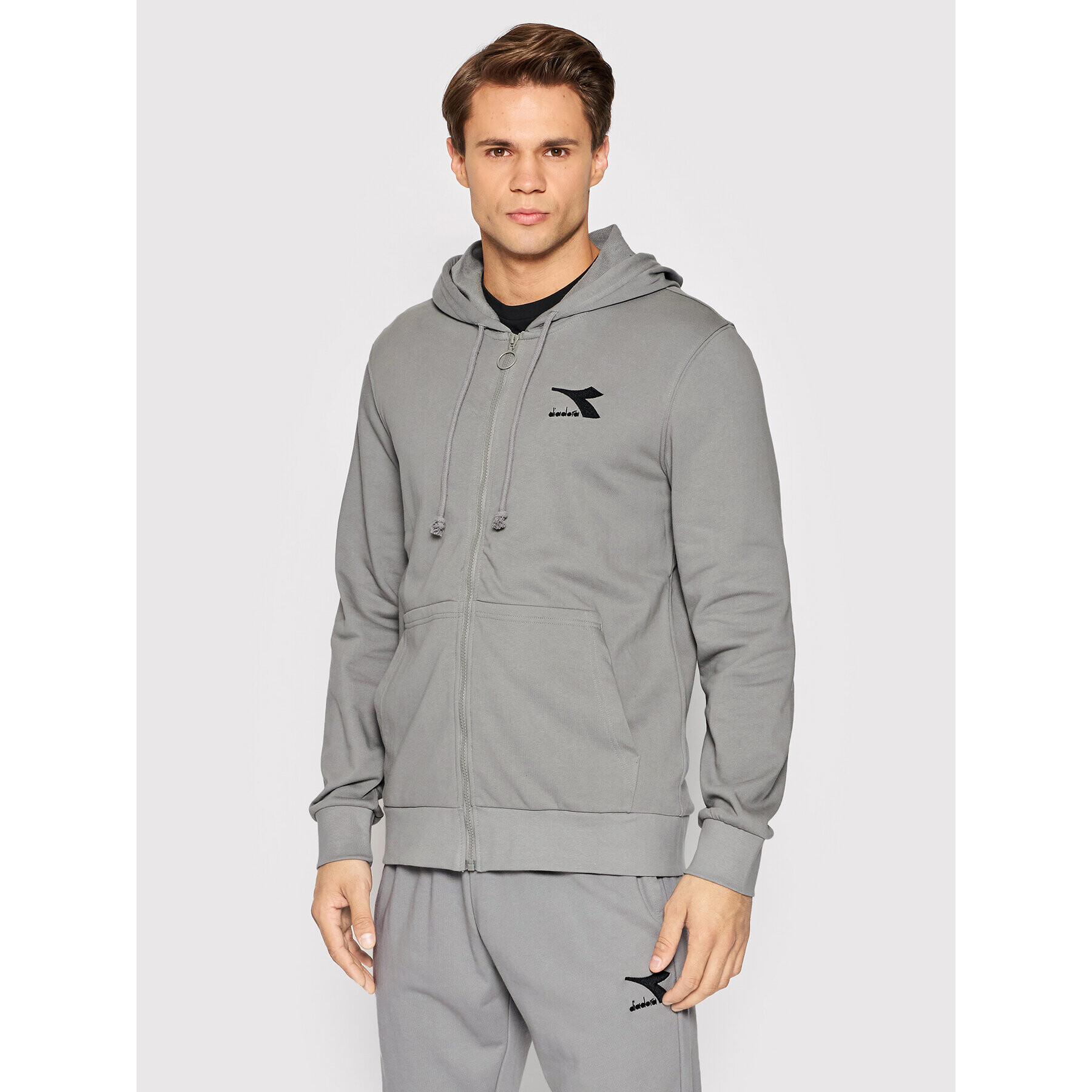 Diadora Bluză Sweat Core 102.178175 Gri Regular Fit - Pled.ro