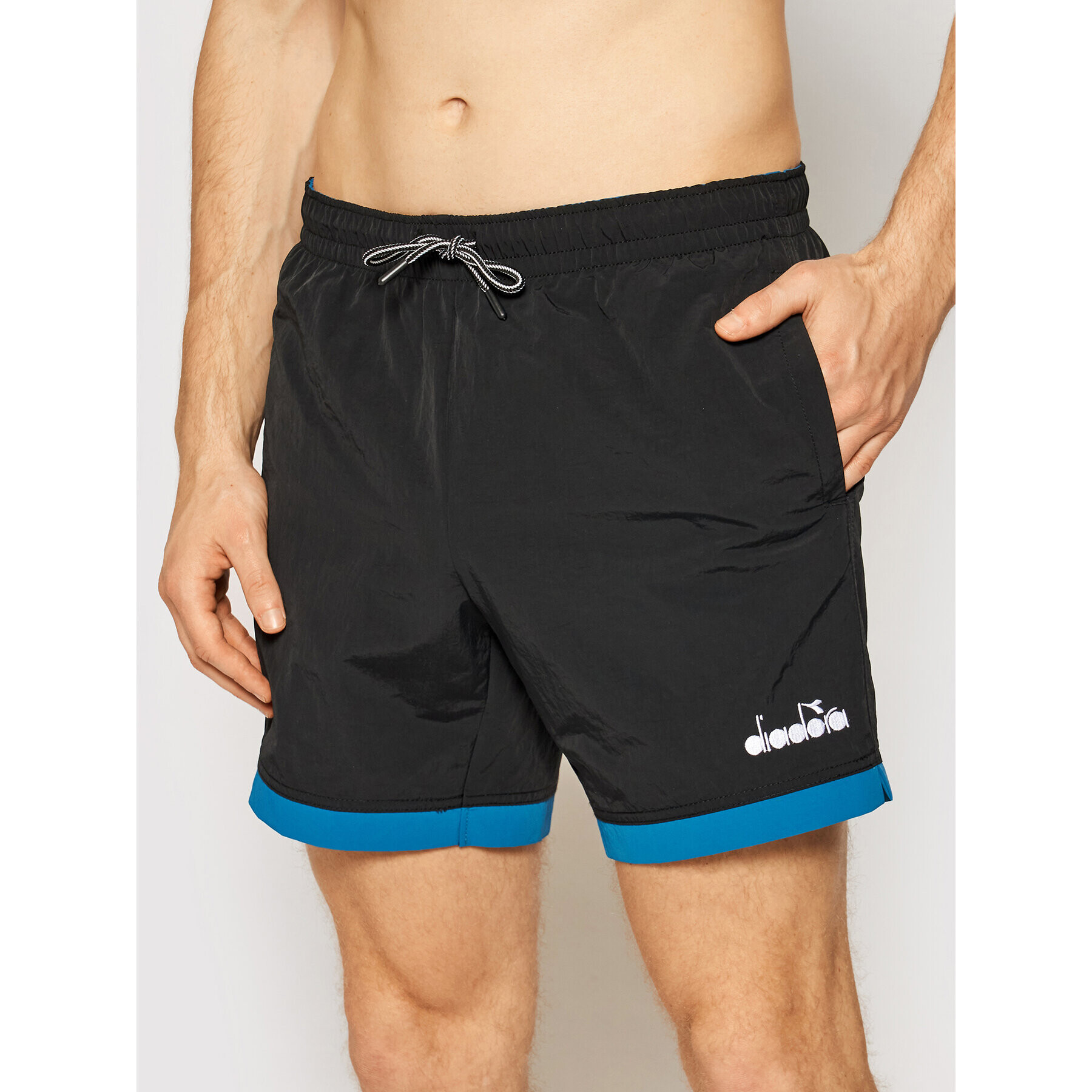 Diadora Pantaloni scurți pentru înot Chromia 102.177086 Negru Regular Fit - Pled.ro