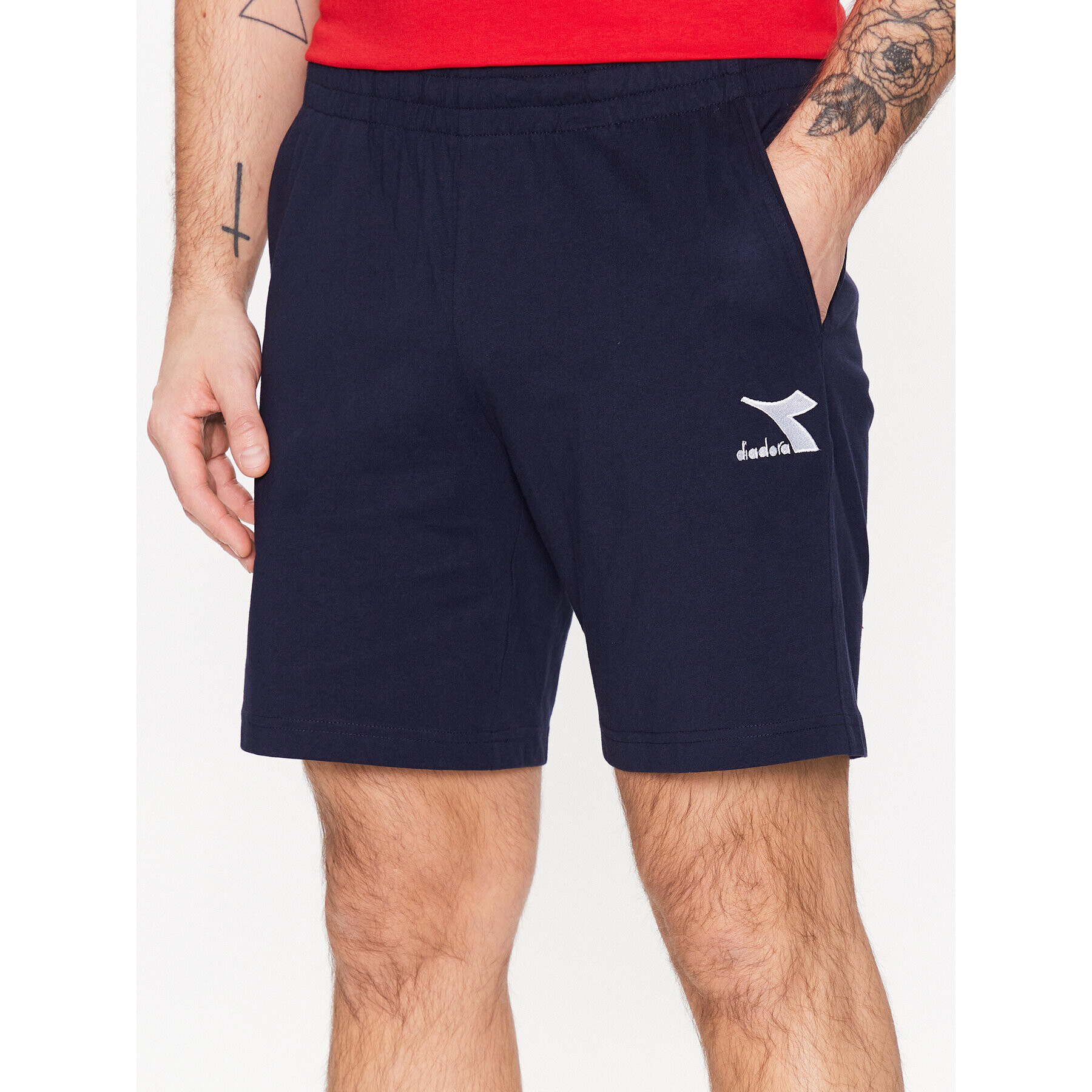 Diadora Pantaloni scurți sport Core 102.179760 Bleumarin Regular Fit - Pled.ro