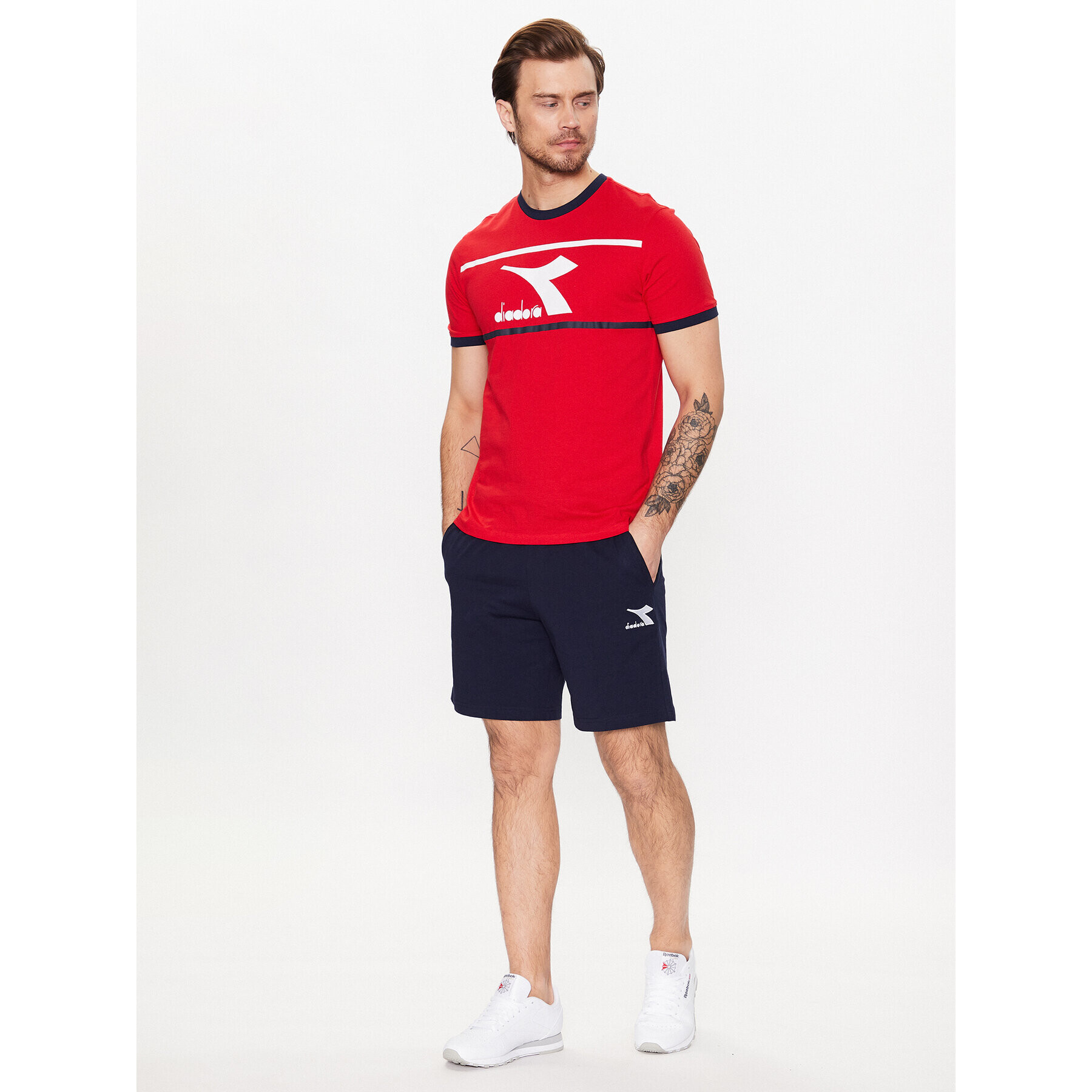 Diadora Pantaloni scurți sport Core 102.179760 Bleumarin Regular Fit - Pled.ro