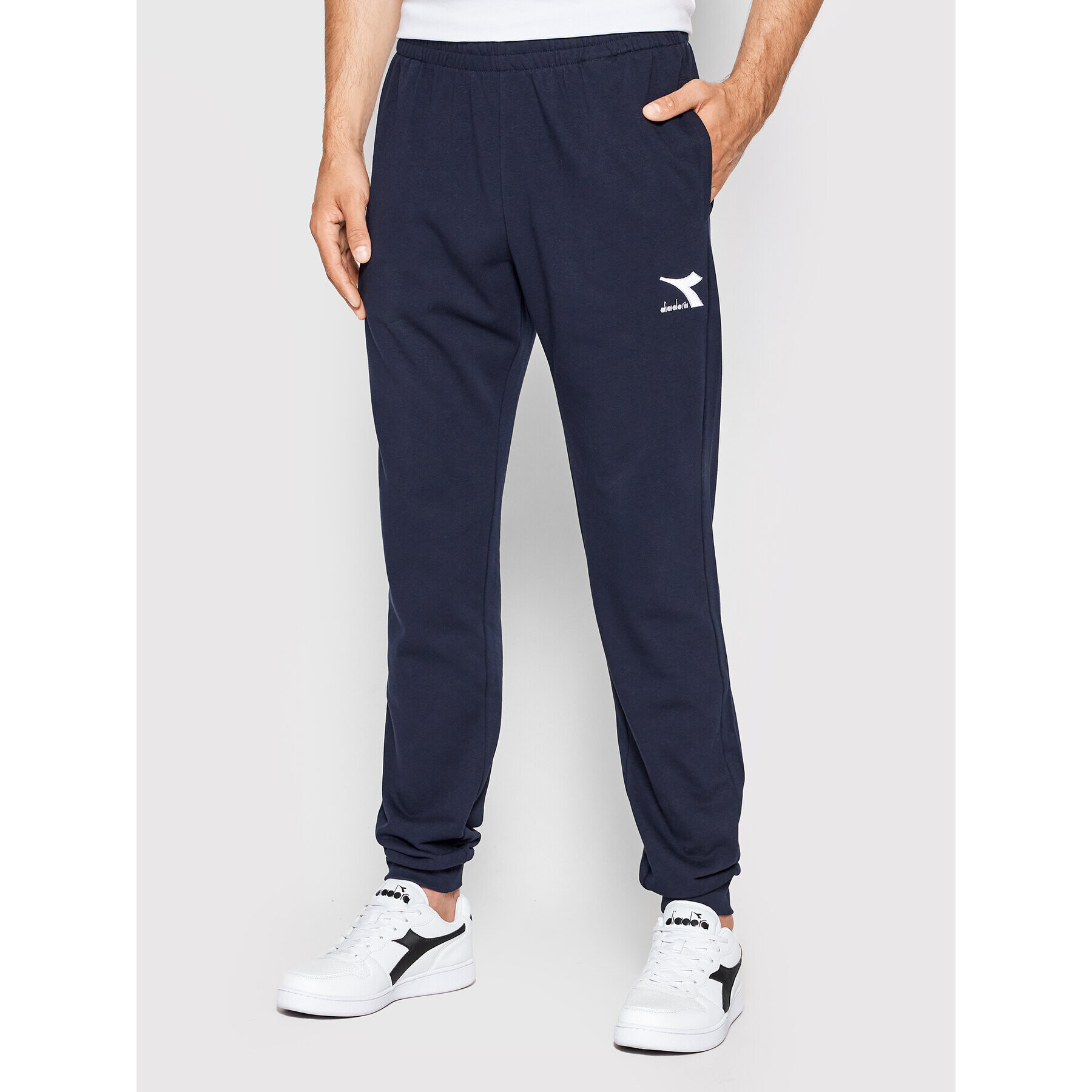 Diadora Pantaloni trening Core 102.178751 Bleumarin Regular Fit - Pled.ro