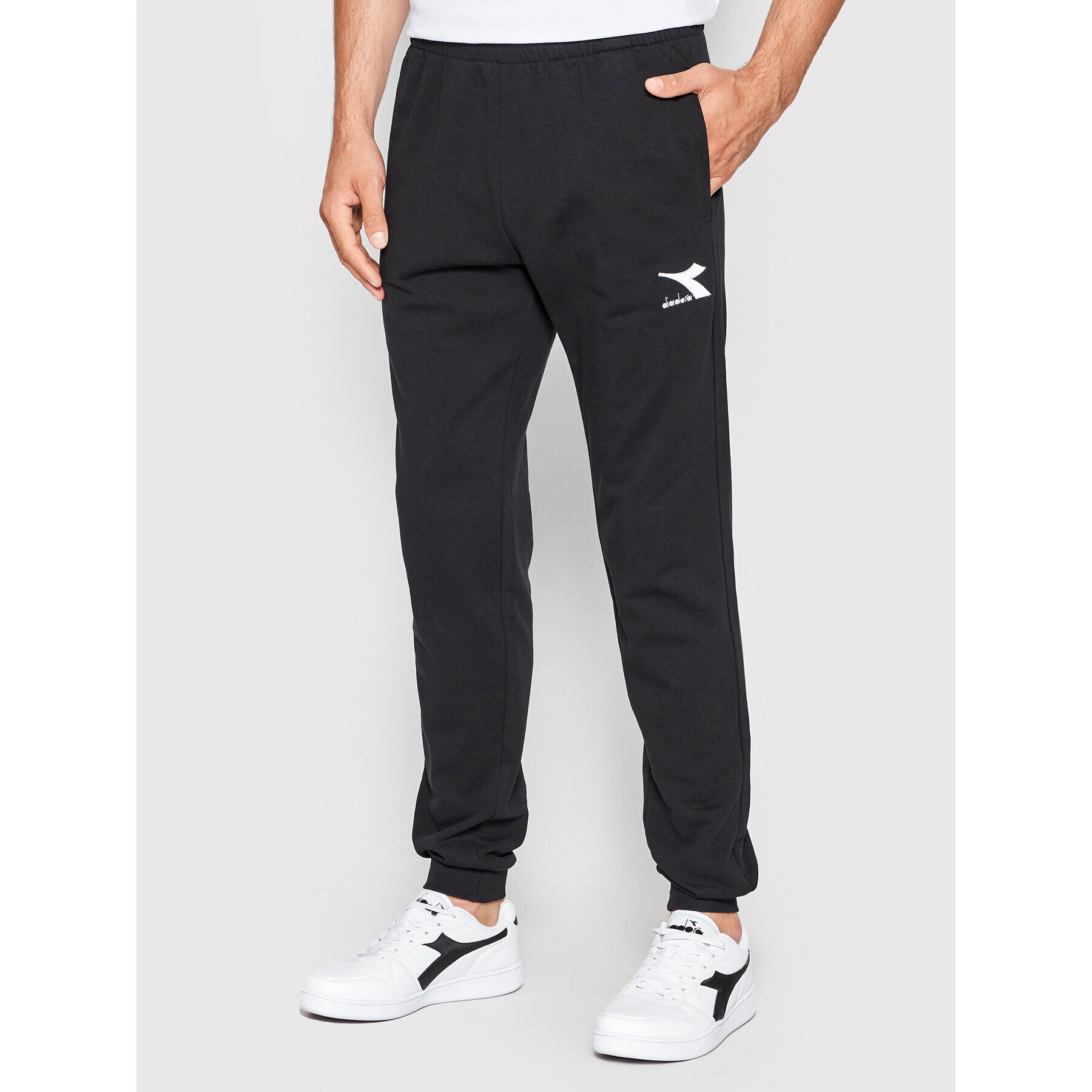 Diadora Pantaloni trening Core 102.178751 Negru Regular Fit - Pled.ro