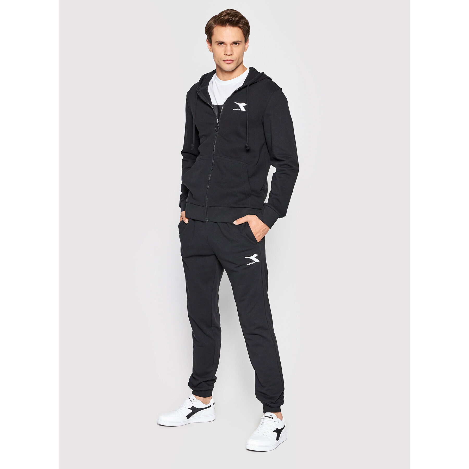 Diadora Pantaloni trening Core 102.178751 Negru Regular Fit - Pled.ro