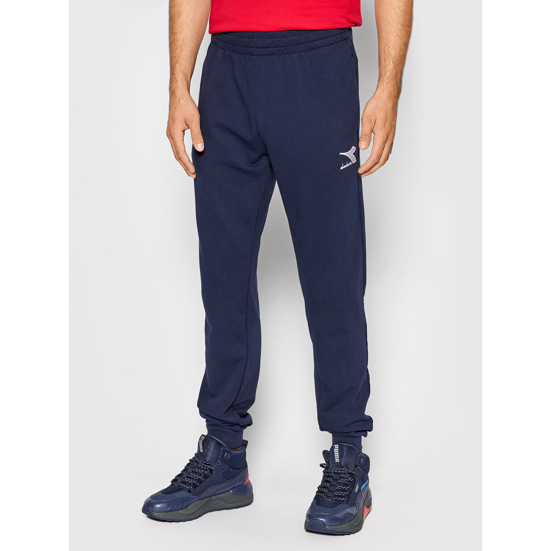 Diadora Pantaloni trening Cuff Core 102.177769 Bleumarin Regular Fit - Pled.ro