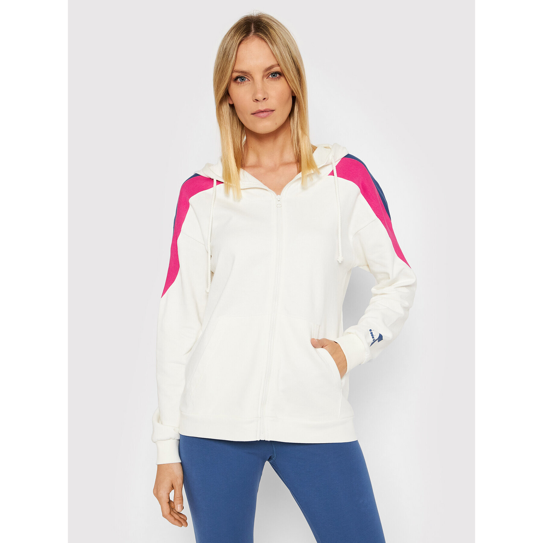 Diadora Set bluză și leggings Tracksuit 102.177795 Albastru Regular Fit - Pled.ro