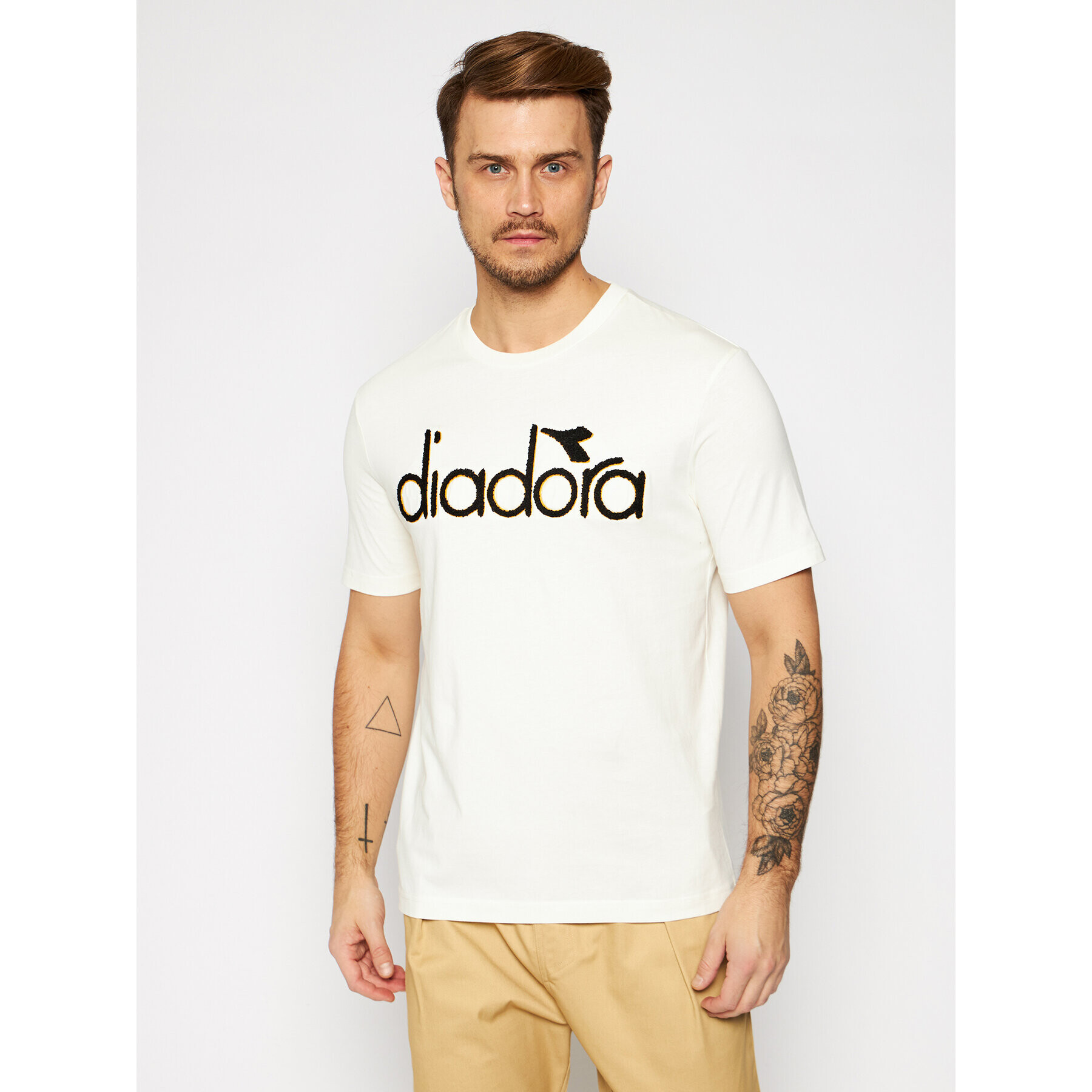 Diadora Tricou 5Palle Wnt 502.176619 Bej Comfort Fit - Pled.ro