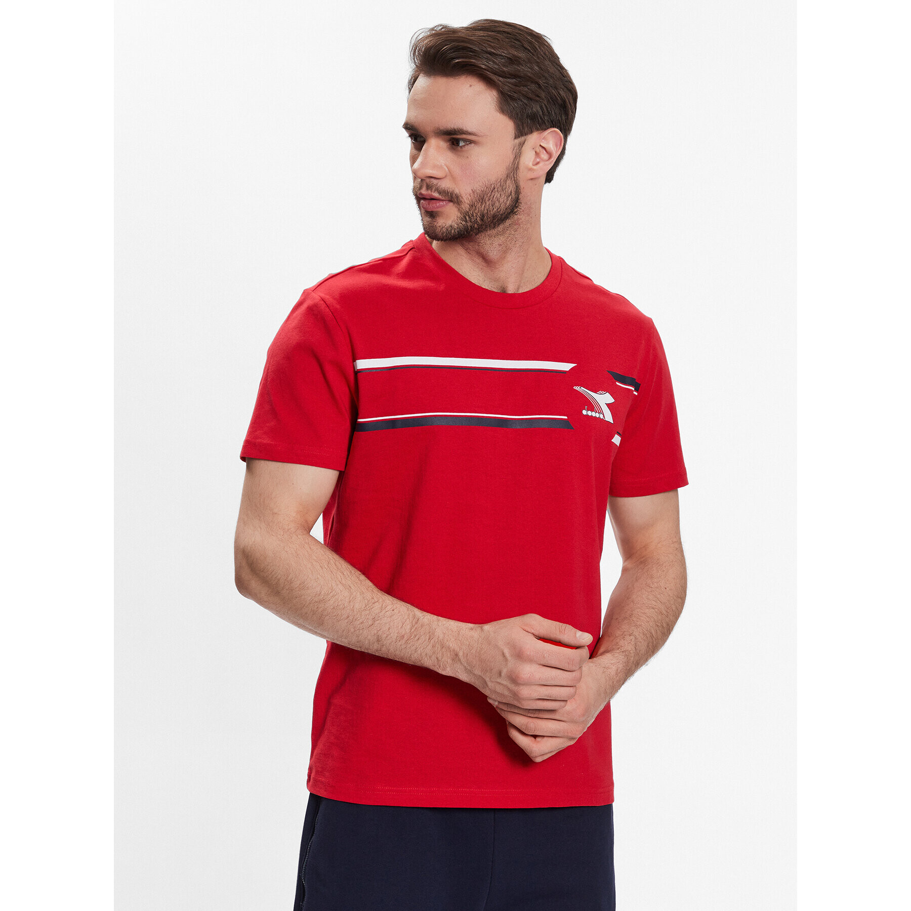 Diadora Tricou Logo 102.179311 Roșu Regular Fit - Pled.ro