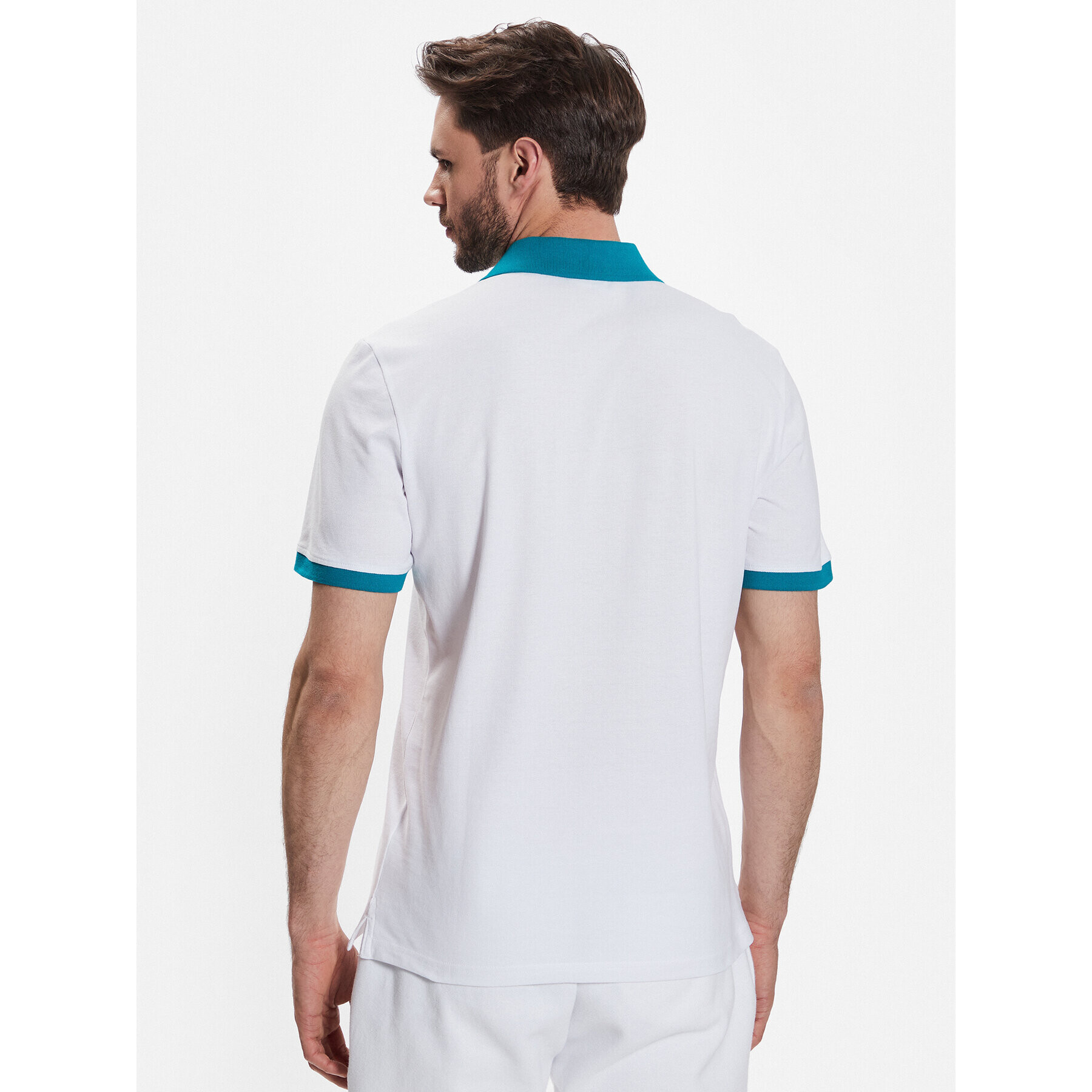 Diadora Tricou polo Core 102.179369 Alb Regular Fit - Pled.ro