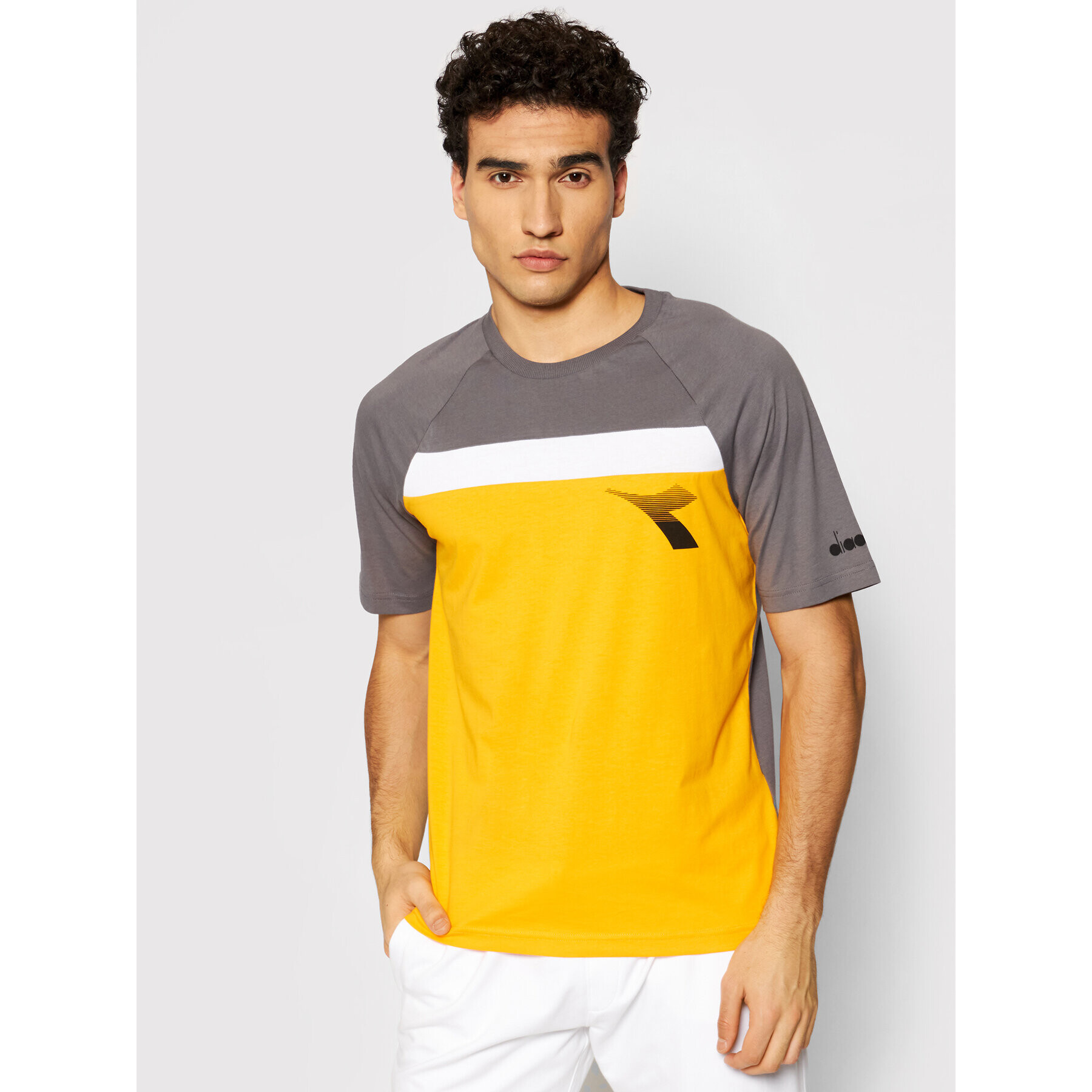 Diadora Tricou Ss Club 102.177063 Gri Regular Fit - Pled.ro