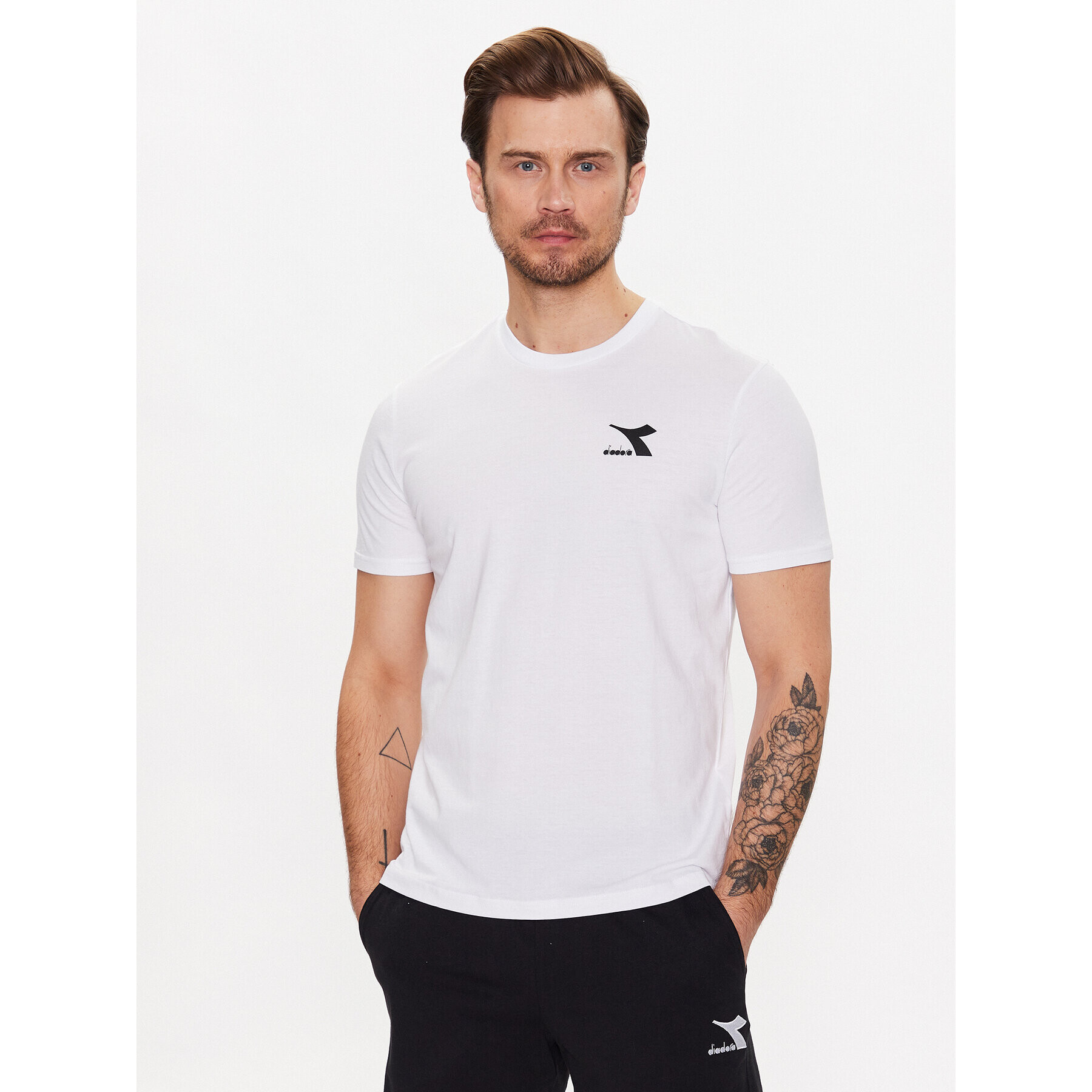 Diadora Tricou Ss Core 102.179485 Alb Regular Fit - Pled.ro