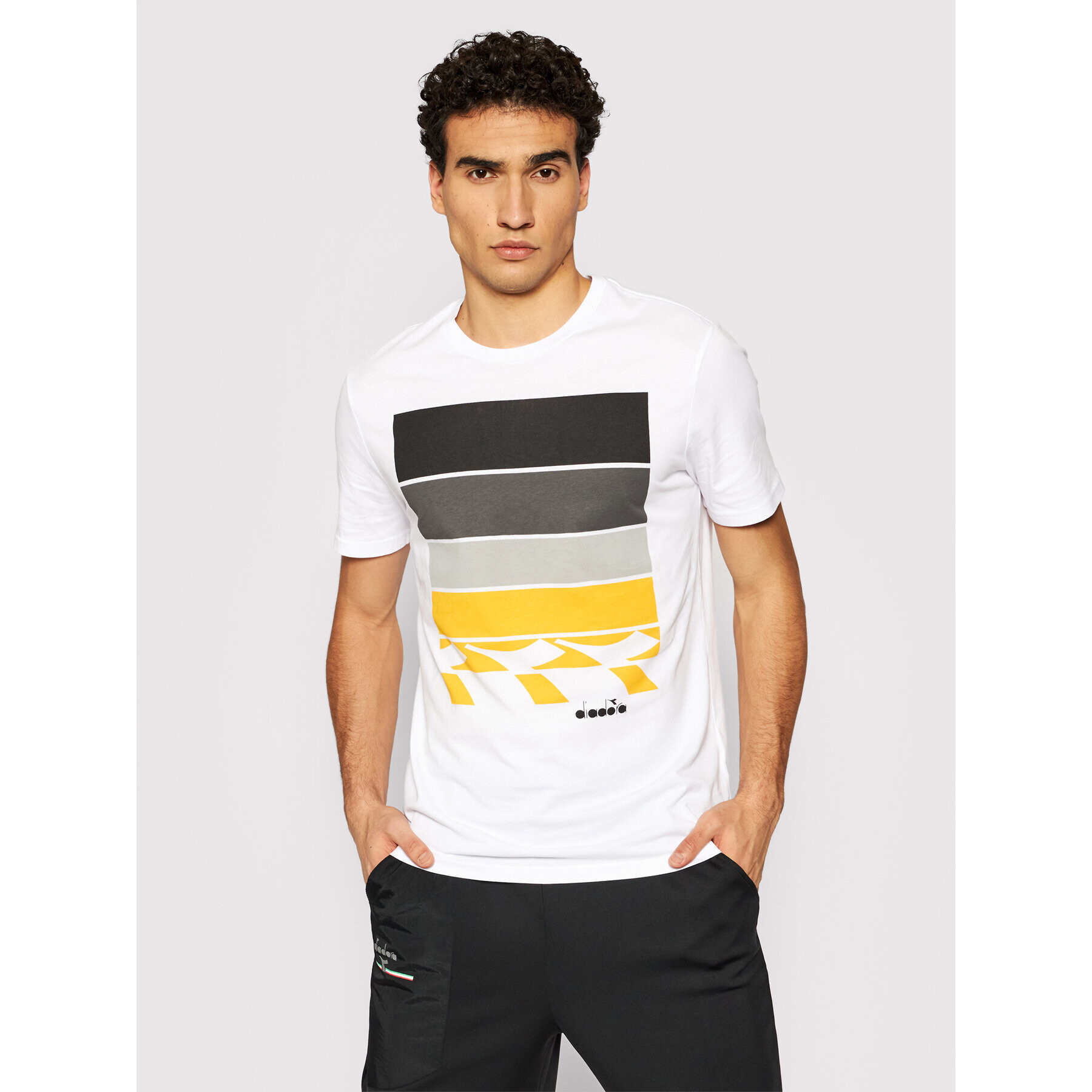 Diadora Tricou Ss Zone 102.177060 Alb Regular Fit - Pled.ro