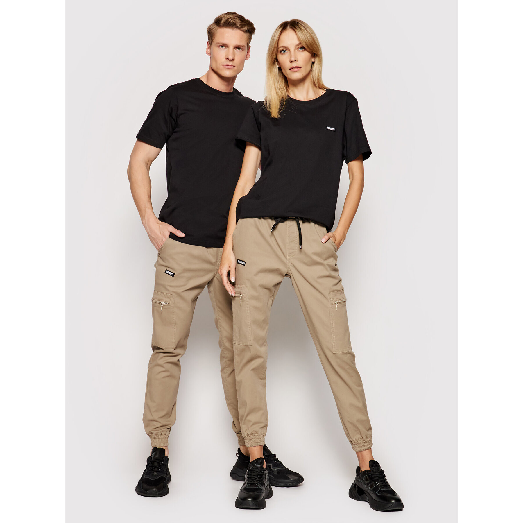 Diamante Wear Joggers Unisex Cargo V3 5490 Bej Regular Fit - Pled.ro