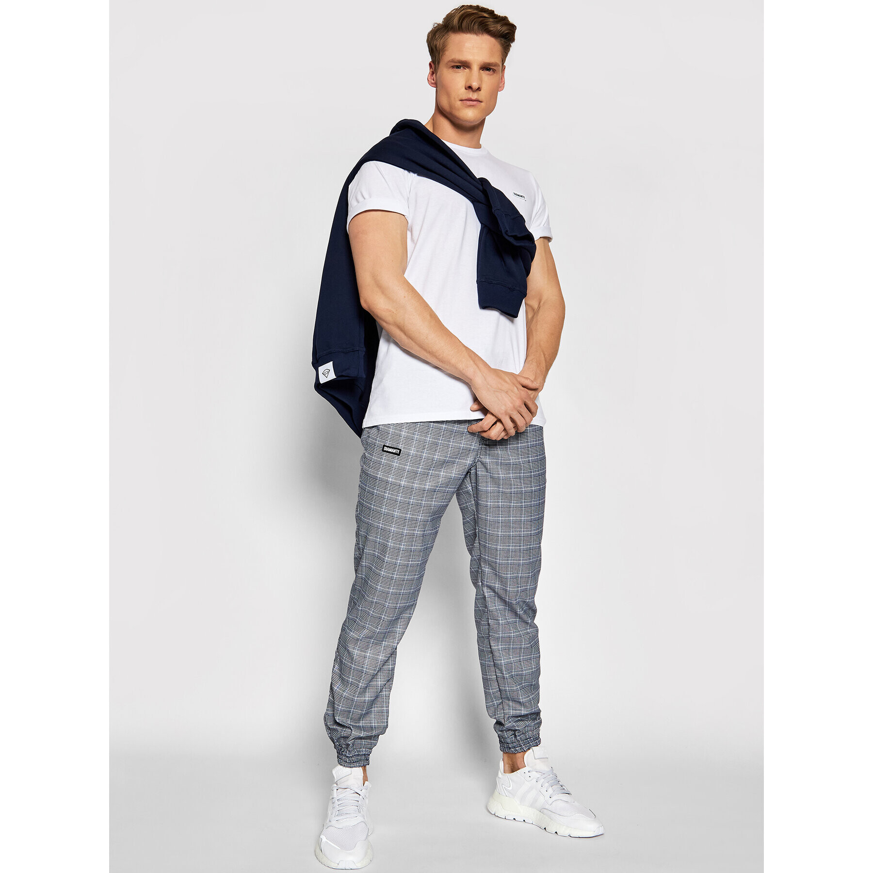 Diamante Wear Joggers Unisex Classic 5448 Bleumarin Regular Fit - Pled.ro