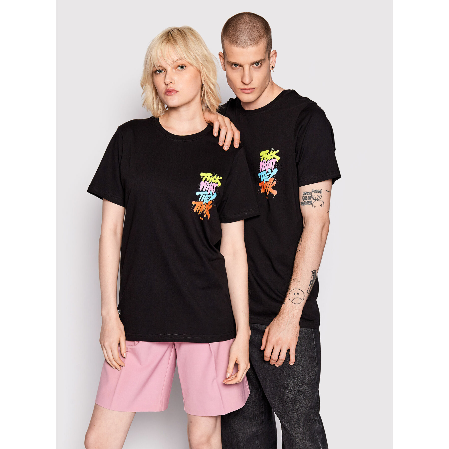 Diamante Wear Tricou Unisex Fuck What They Negru Regular Fit - Pled.ro