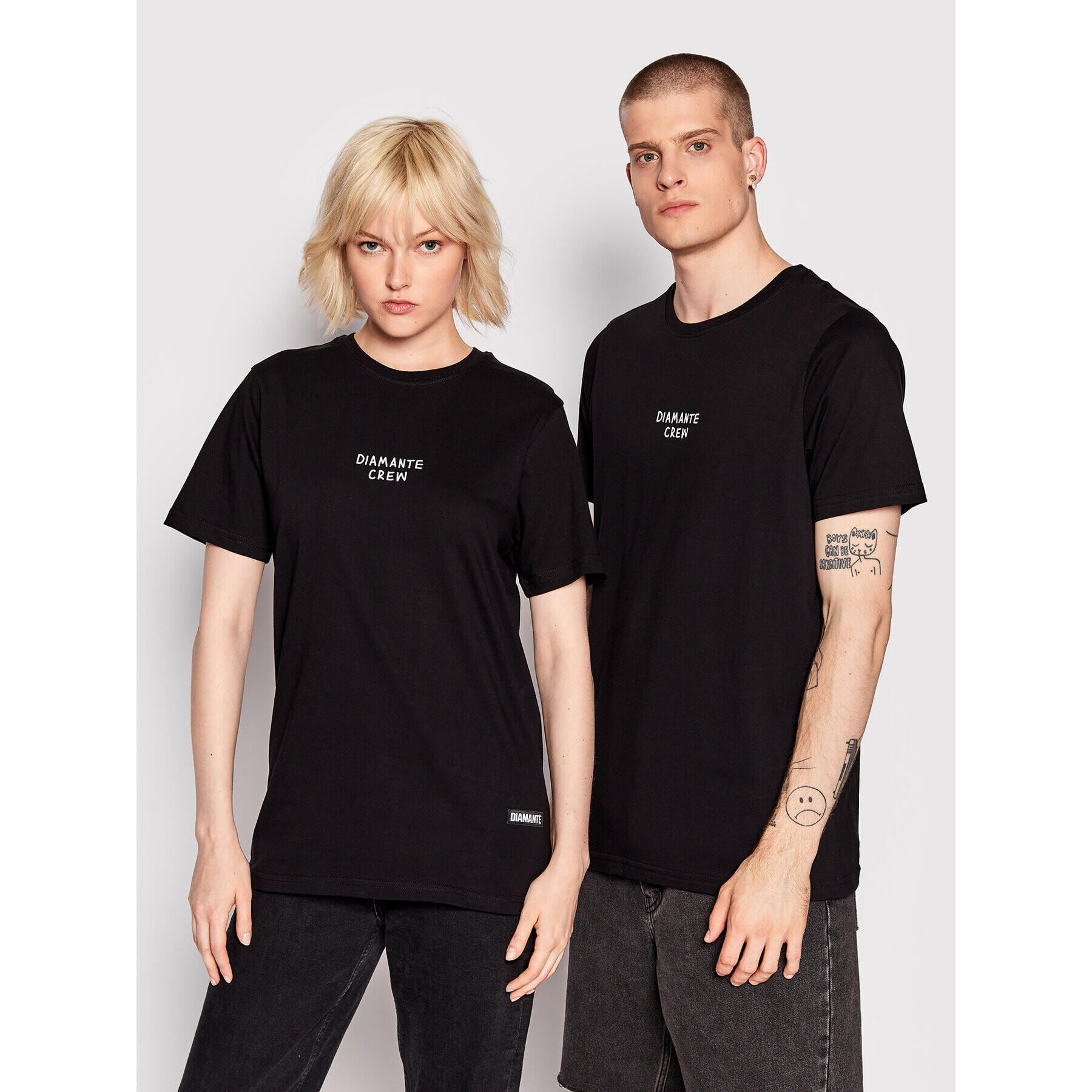 Diamante Wear Tricou Unisex Mea Culpa Negru Regular Fit - Pled.ro