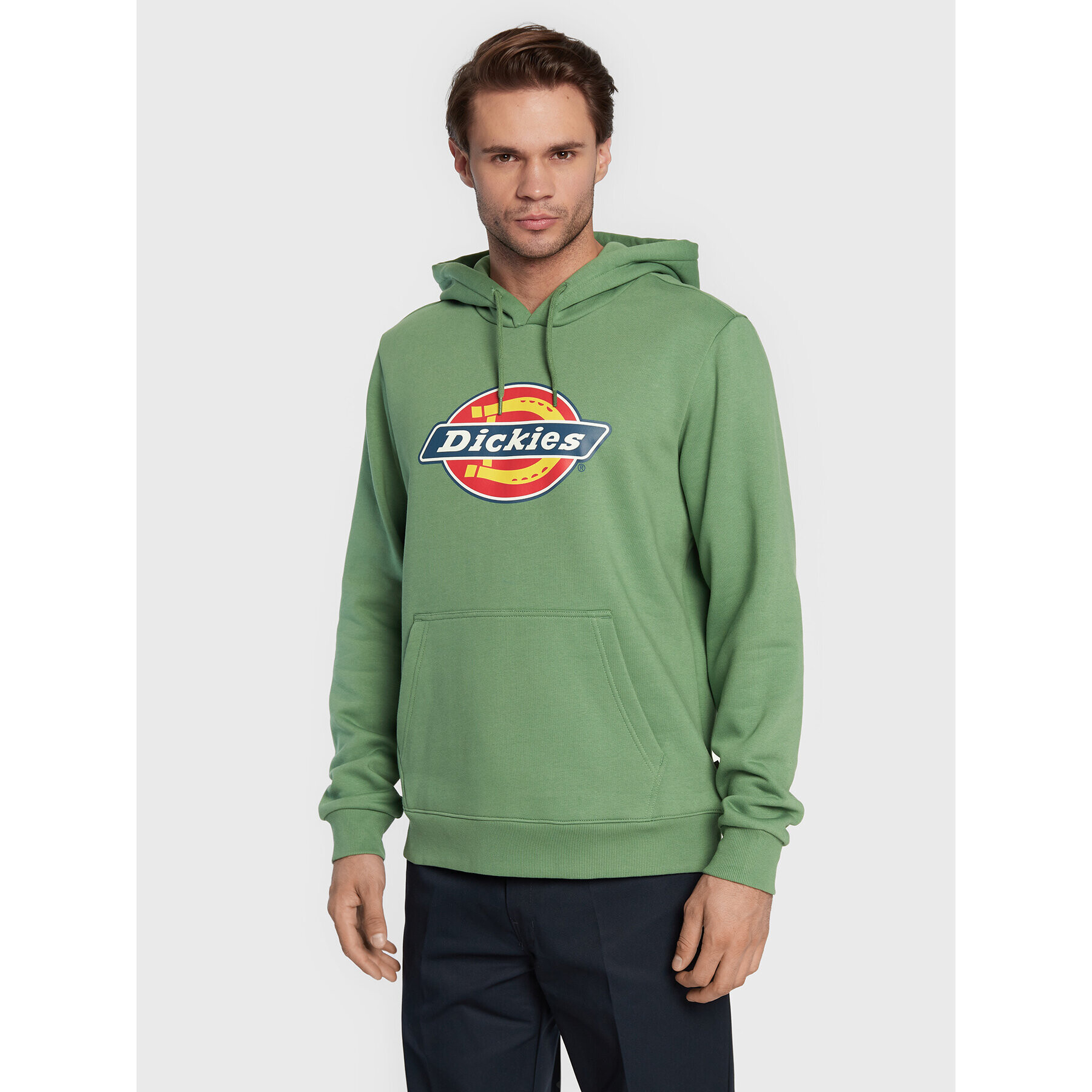 Dickies Bluză Icon Logo DK0A4XCBC97 Verde Regular Fit - Pled.ro