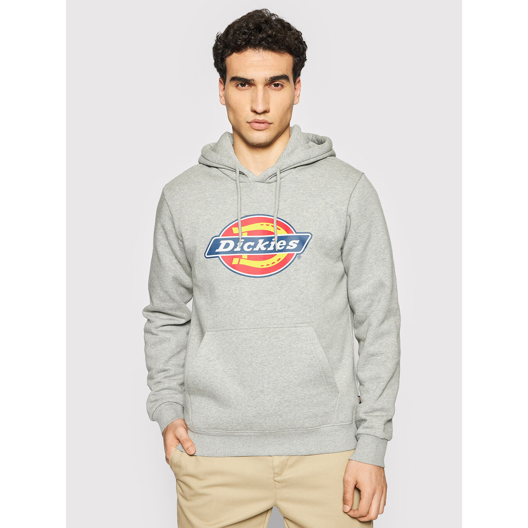 Dickies Bluză Icon Logo DK0A4XCBGYM Gri Regular Fit - Pled.ro