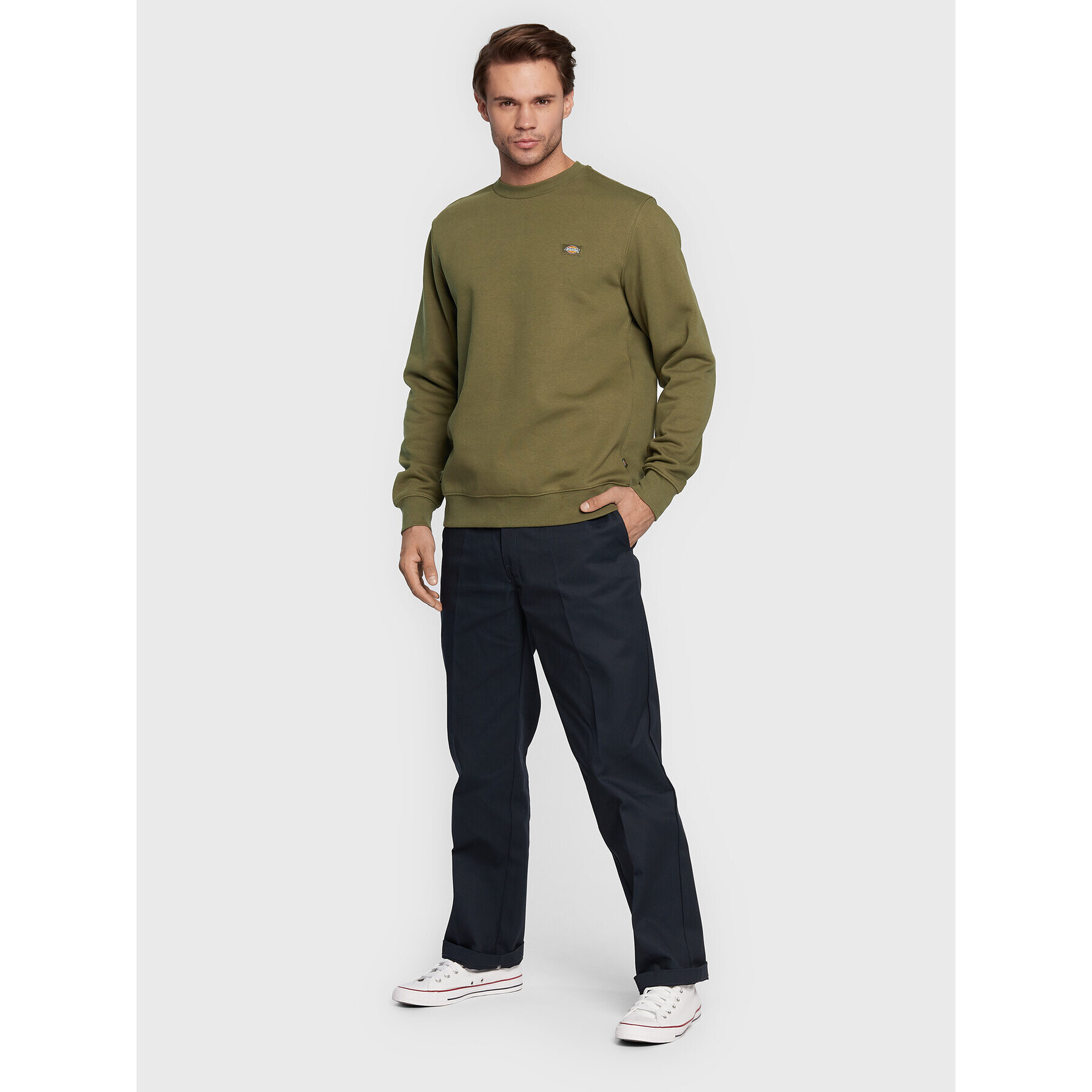 Dickies Bluză Oakport DK0A4XCEMGR Verde Regular Fit - Pled.ro