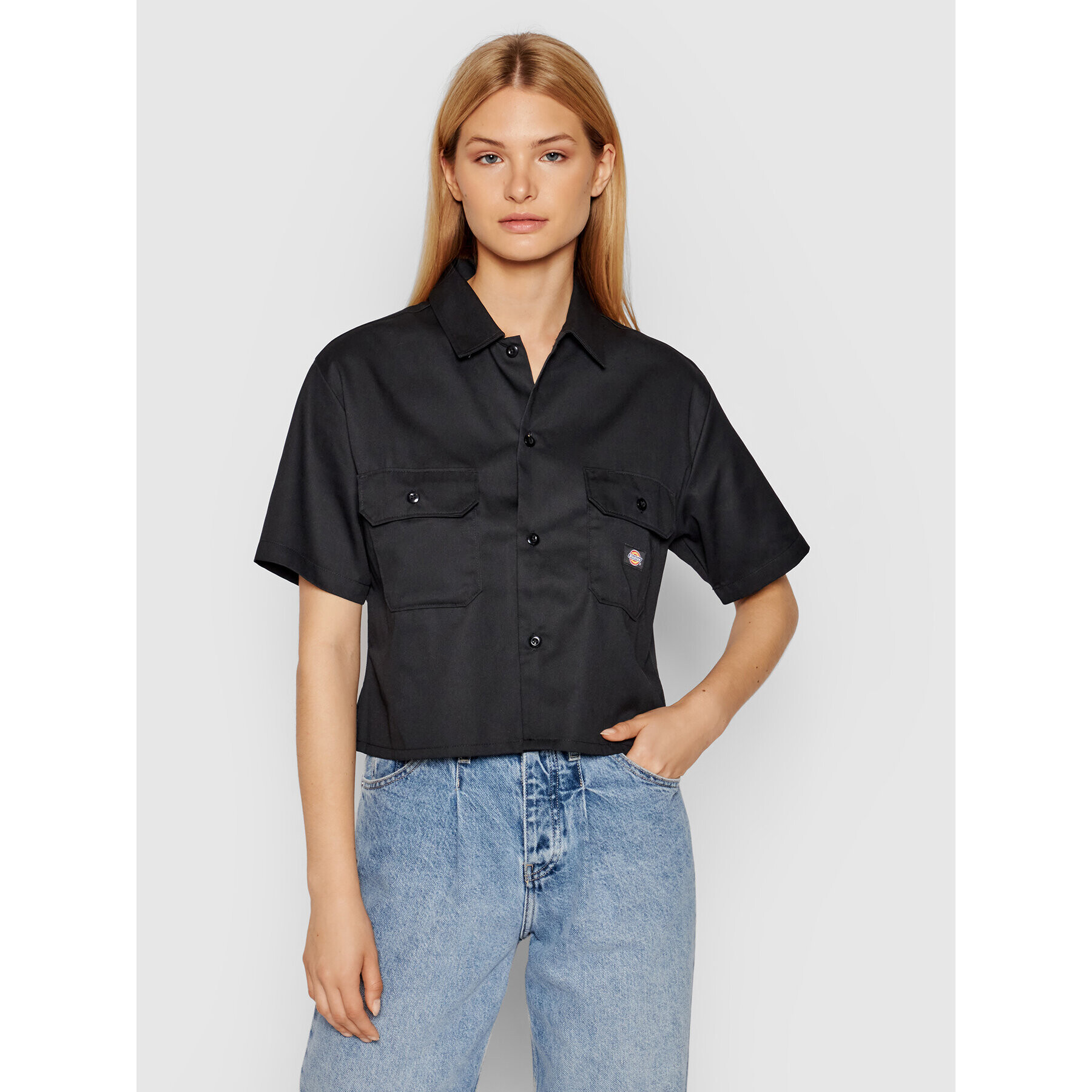 Dickies Cămașă Ss Work DK0A4XE1BLK Negru Regular Fit - Pled.ro