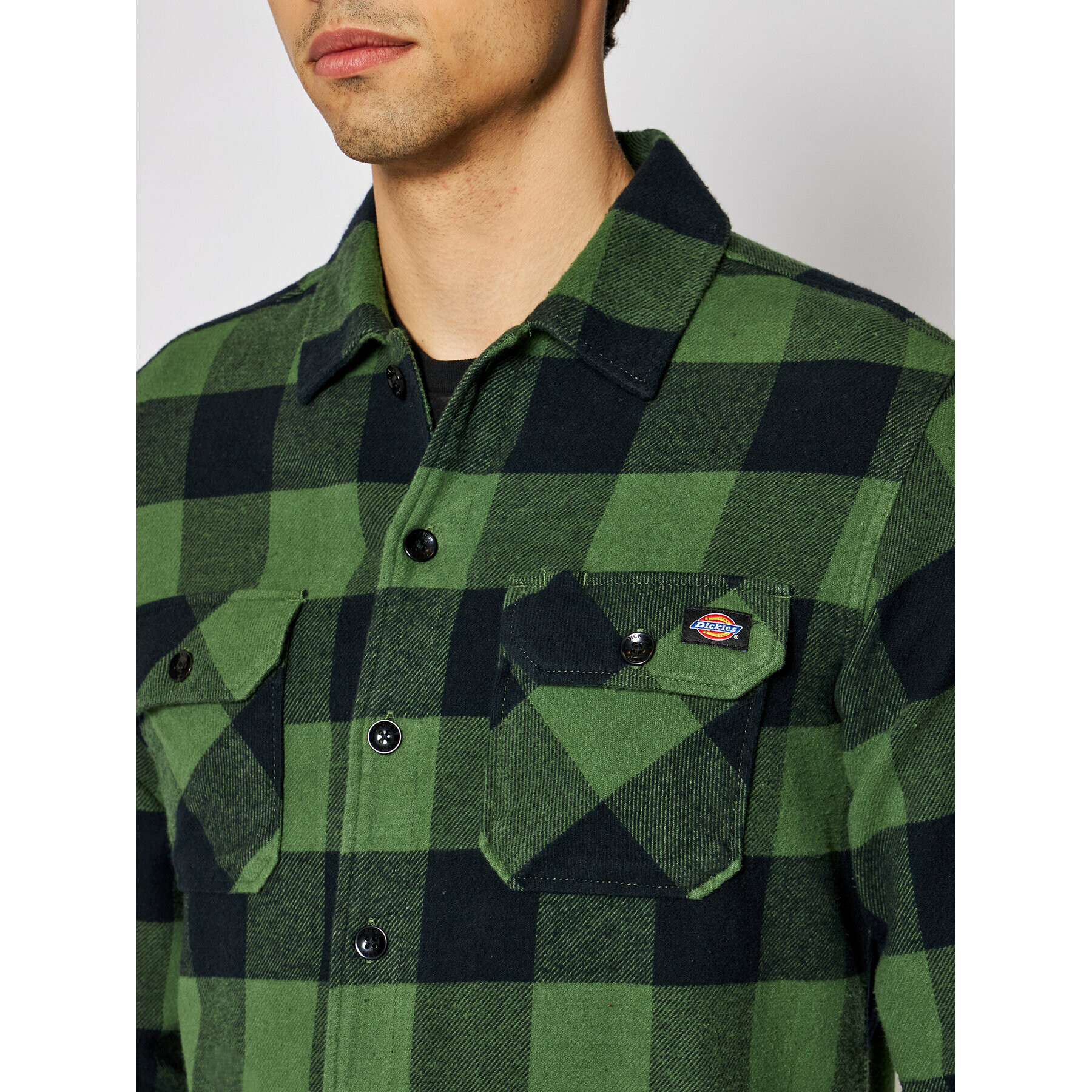 Dickies Cămașă Unisex New Sacramento DK0A4XDZPG01 Verde Regular Fit - Pled.ro