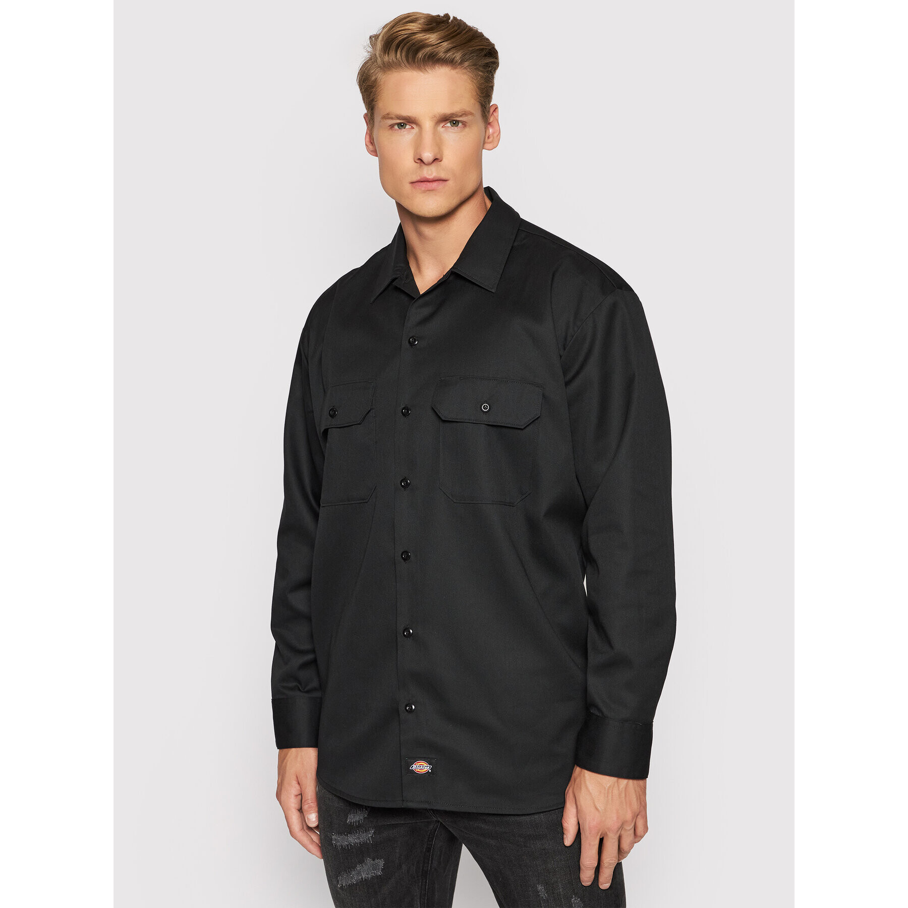 Dickies Cămașă Work DK000574 Negru Regular Fit - Pled.ro