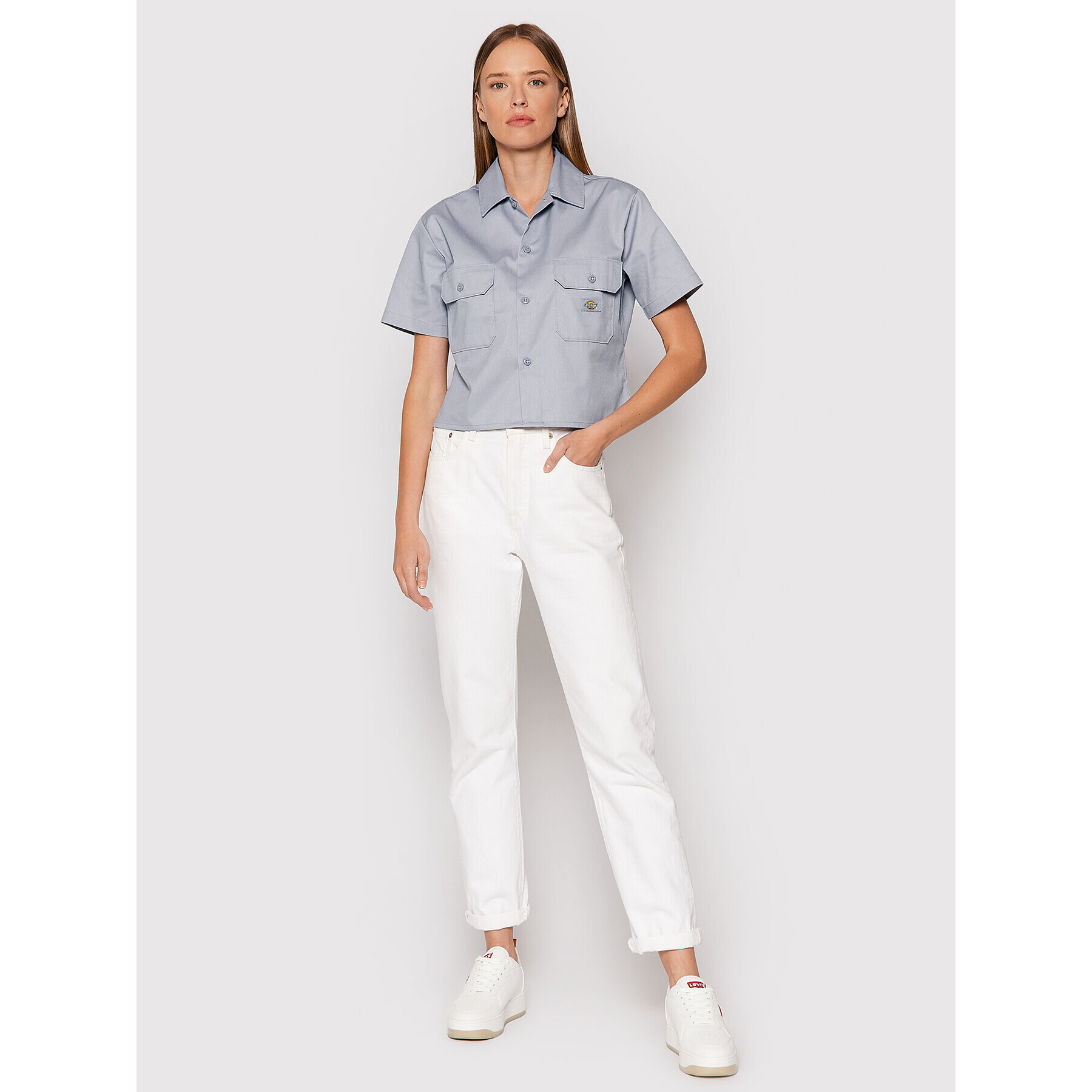 Dickies Cămașă Ss Work DK0A4XE1B88 Albastru Regular Fit - Pled.ro