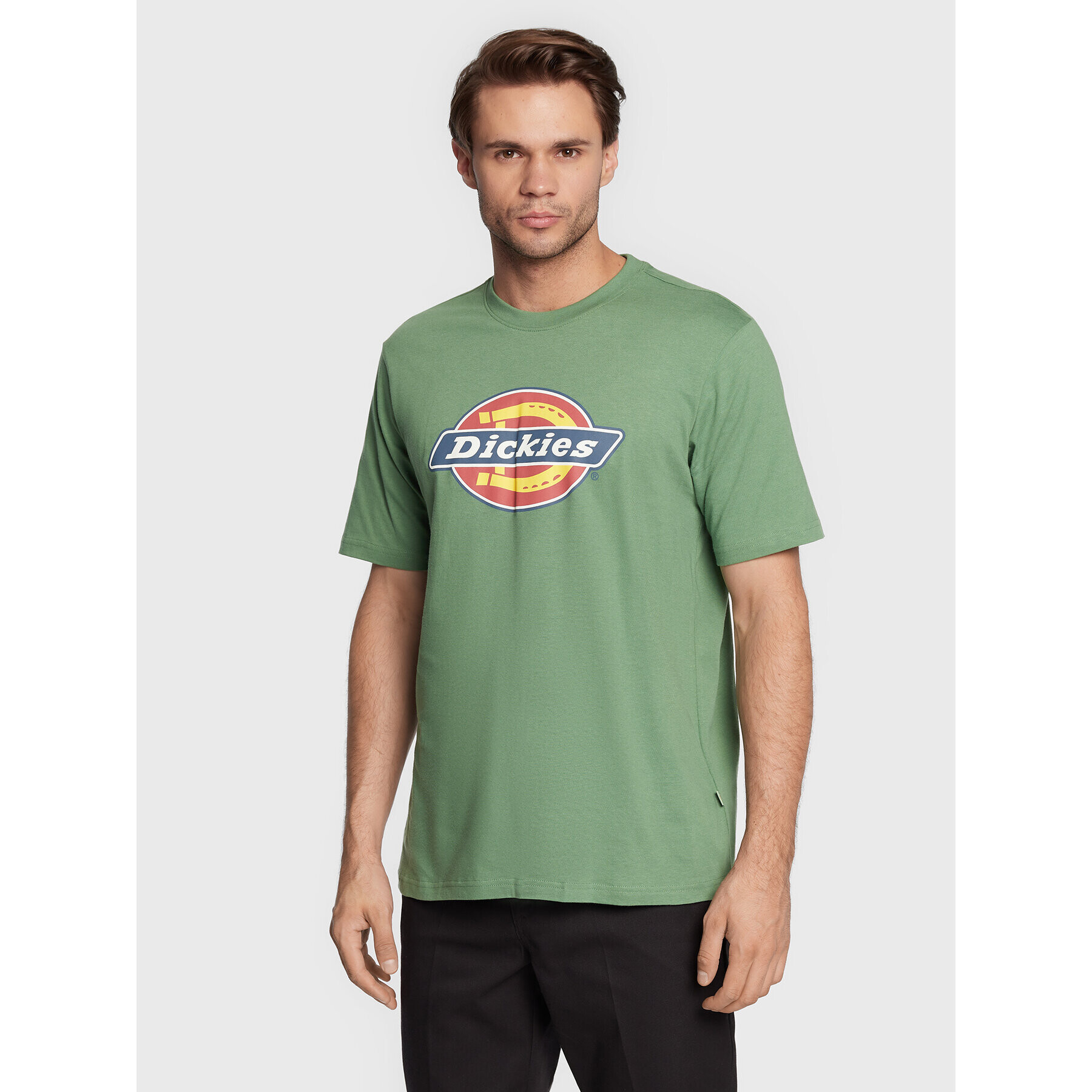 Dickies Tricou Icon Logo DK0A4XC9C97 Verde Regular Fit - Pled.ro