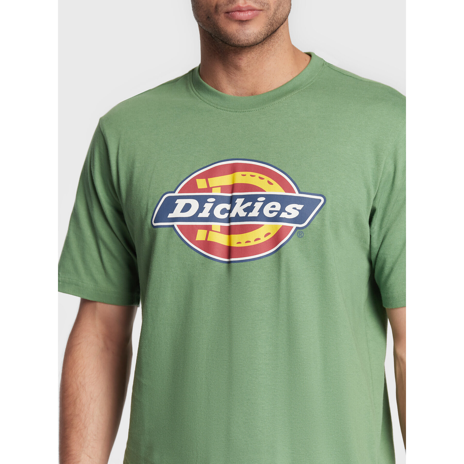 Dickies Tricou Icon Logo DK0A4XC9C97 Verde Regular Fit - Pled.ro