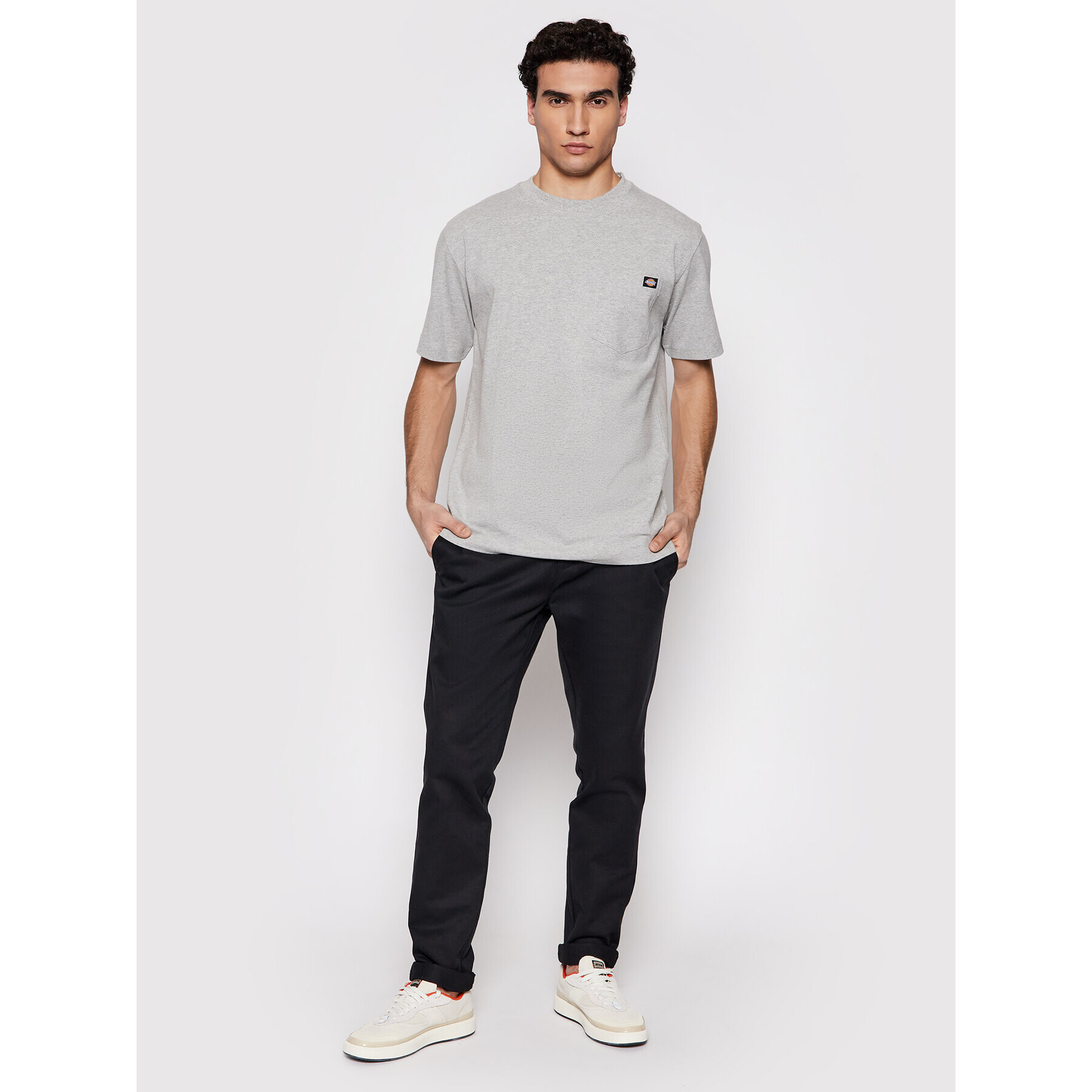 Dickies Tricou Porterdale DK0A4TMOHG0 Gri Regular Fit - Pled.ro