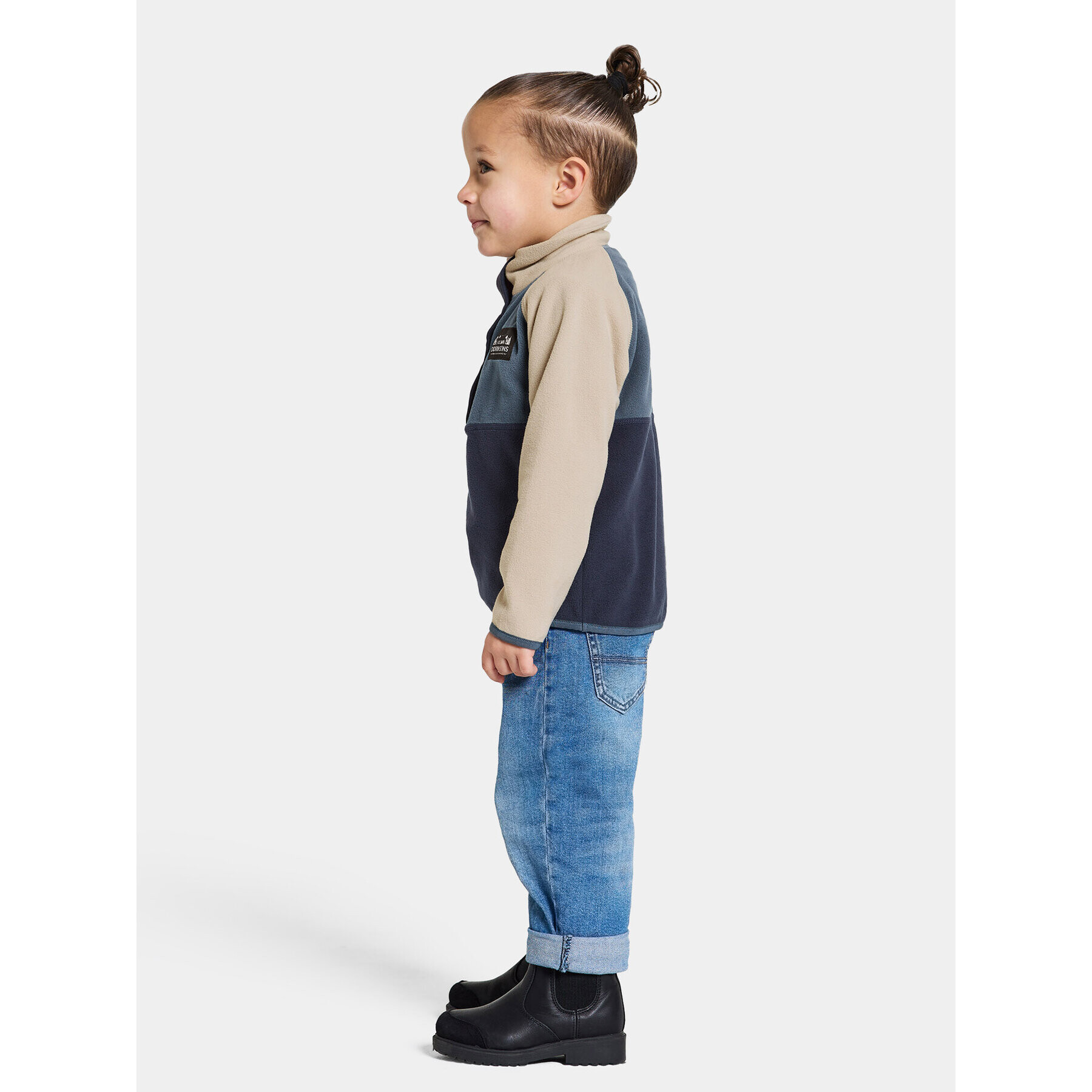 Didriksons Bluză Monte Kids Half Butt 505008 Bleumarin Regular Fit - Pled.ro