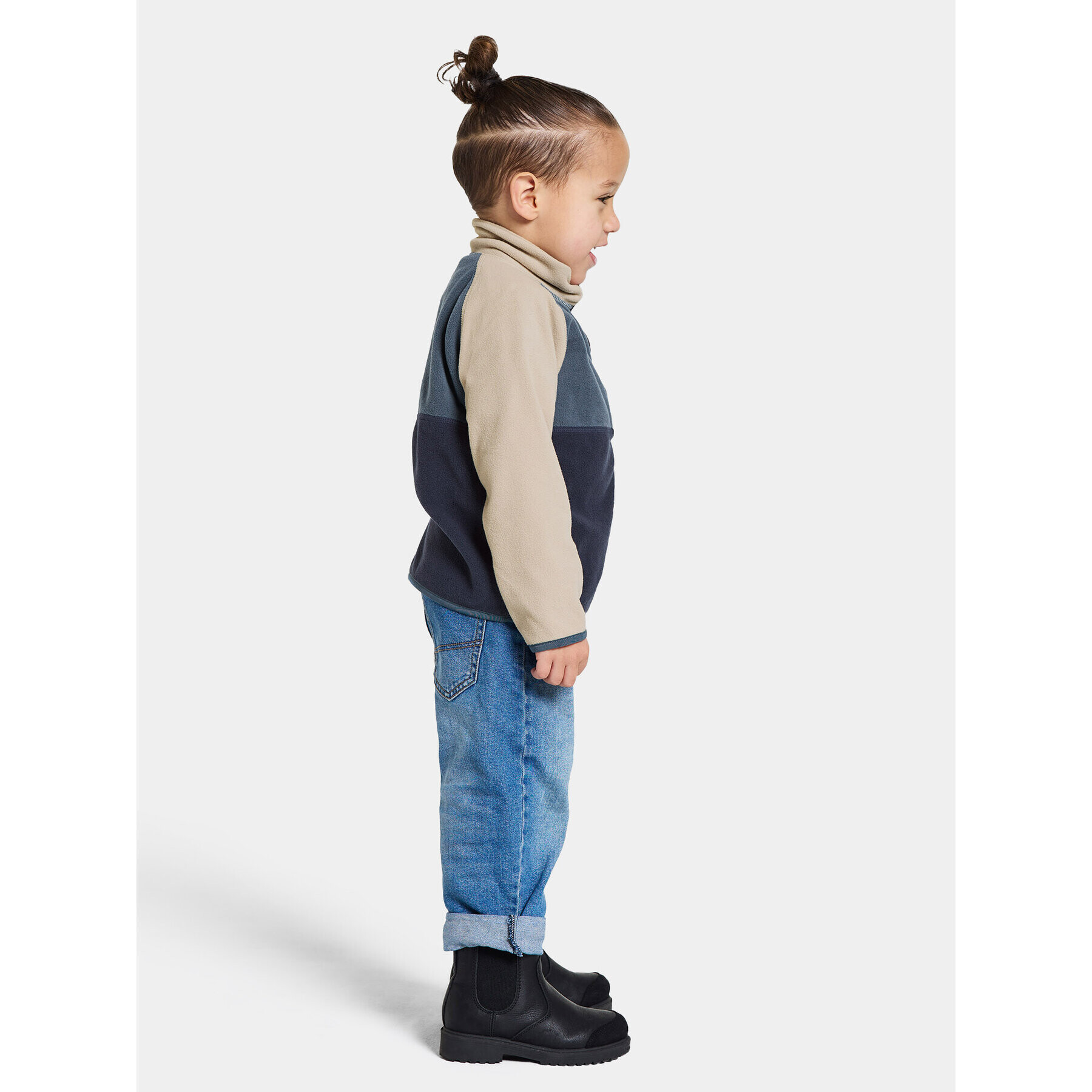 Didriksons Bluză Monte Kids Half Butt 505008 Bleumarin Regular Fit - Pled.ro