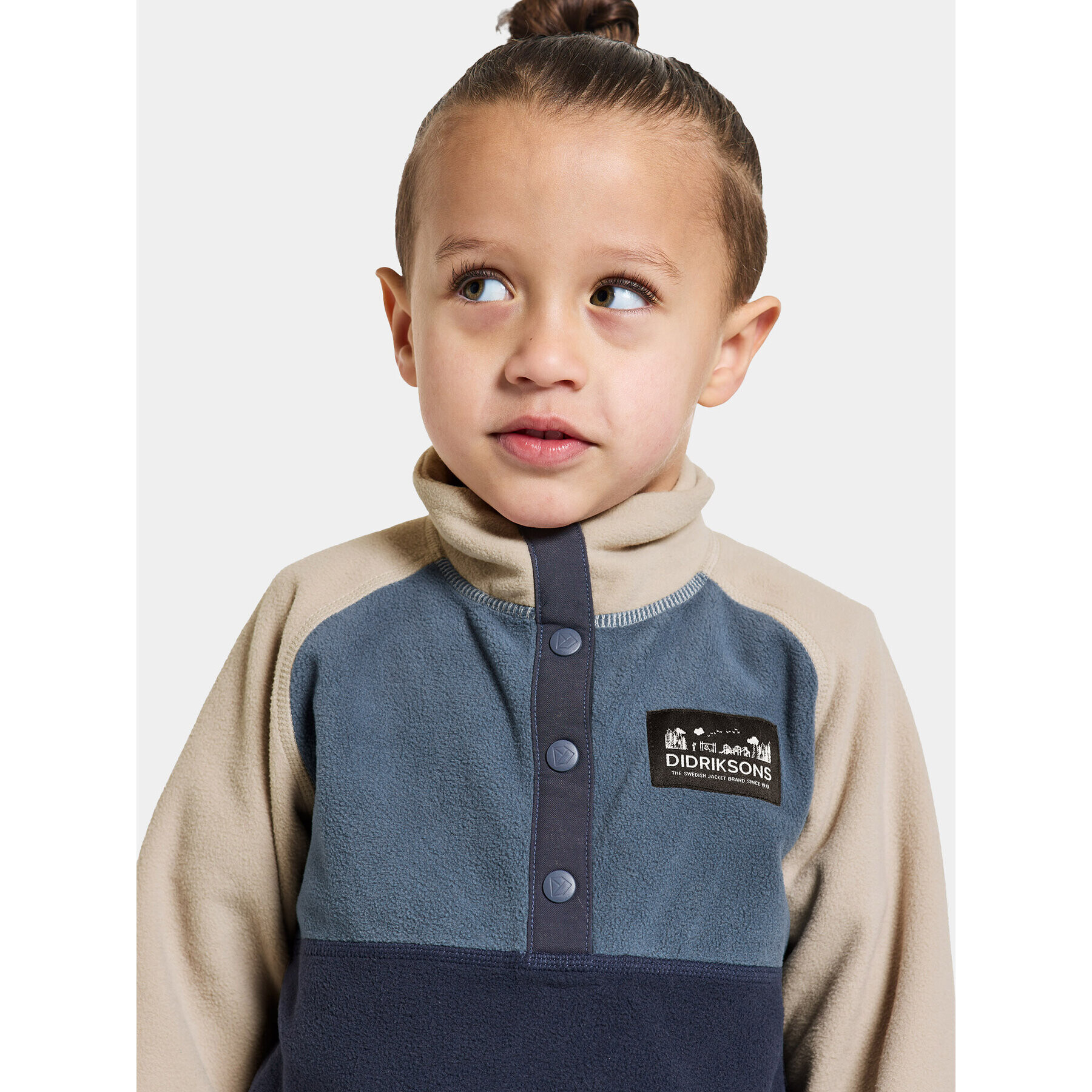 Didriksons Bluză Monte Kids Half Butt 505008 Bleumarin Regular Fit - Pled.ro