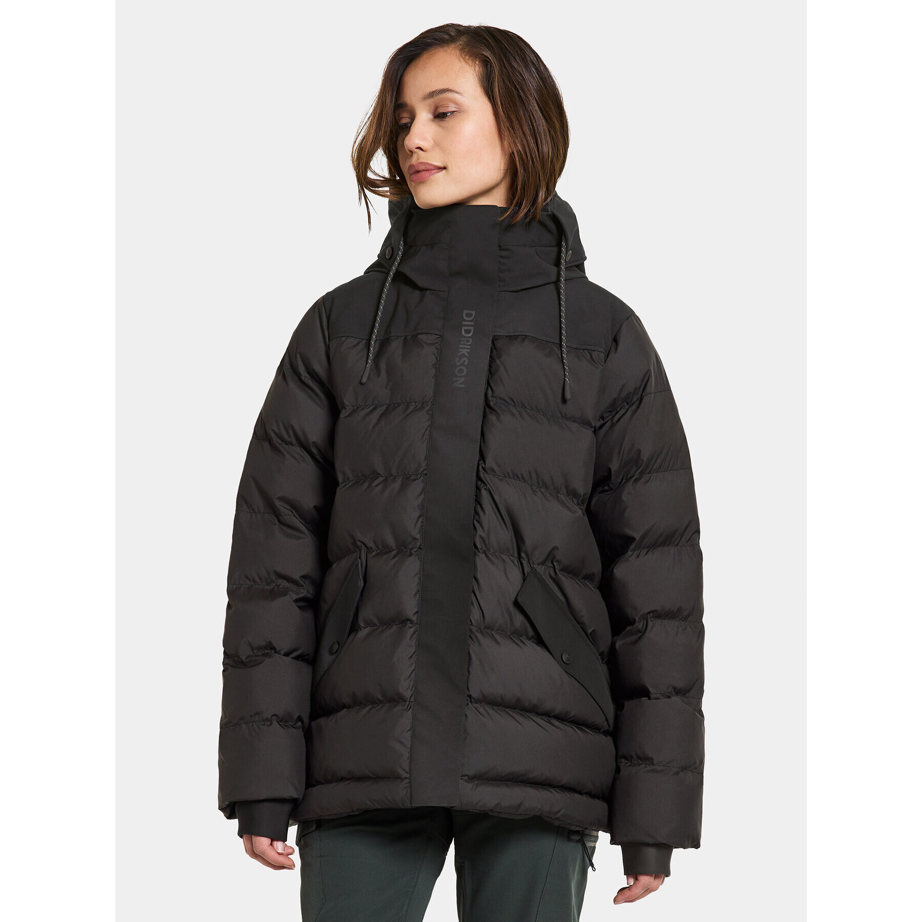 Didriksons Geacă de iarnă Filippa Wns Jkt 2 504834 Negru Regular Fit - Pled.ro