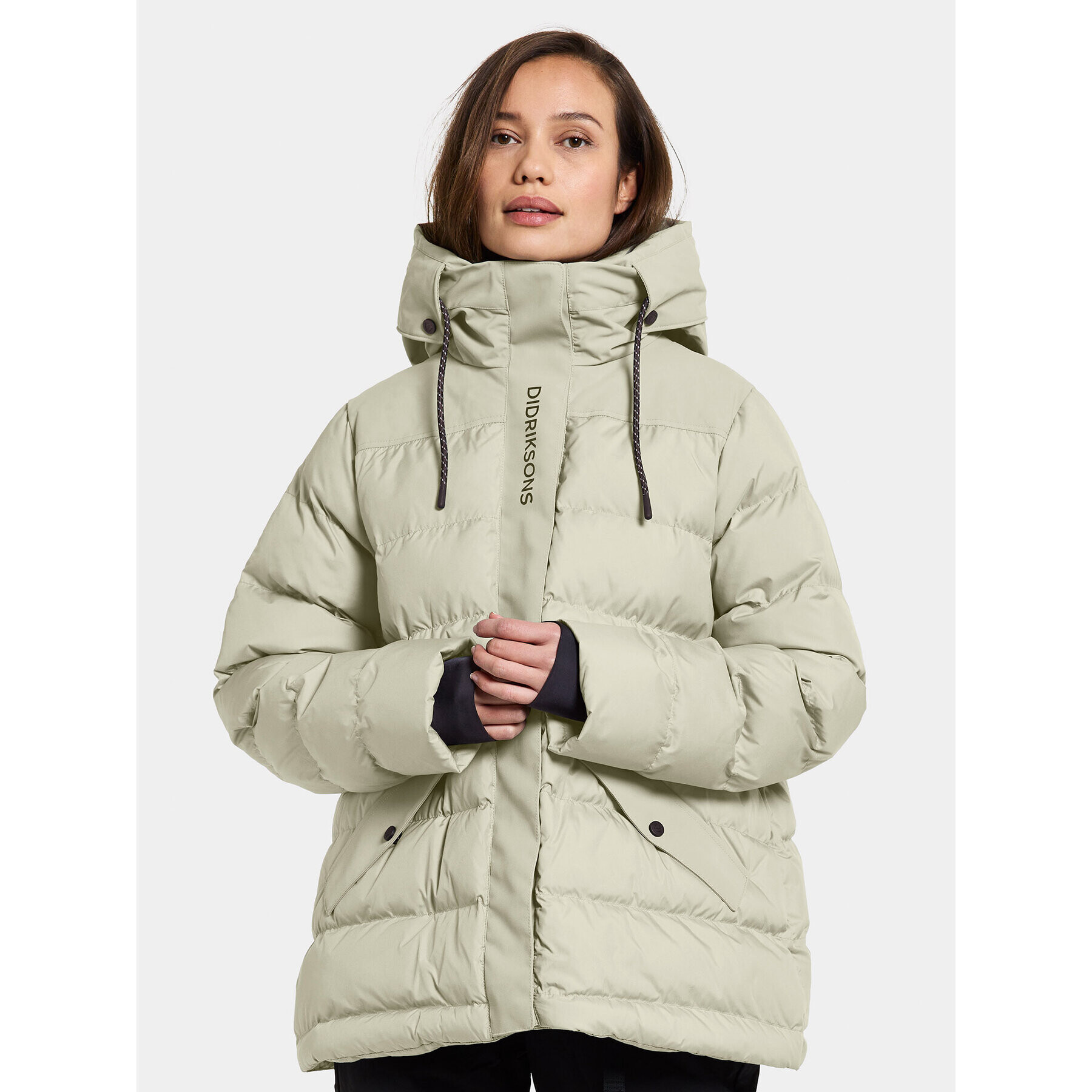 Didriksons Geacă de iarnă Filippa Wns Jkt 2 504834 Verde Regular Fit - Pled.ro