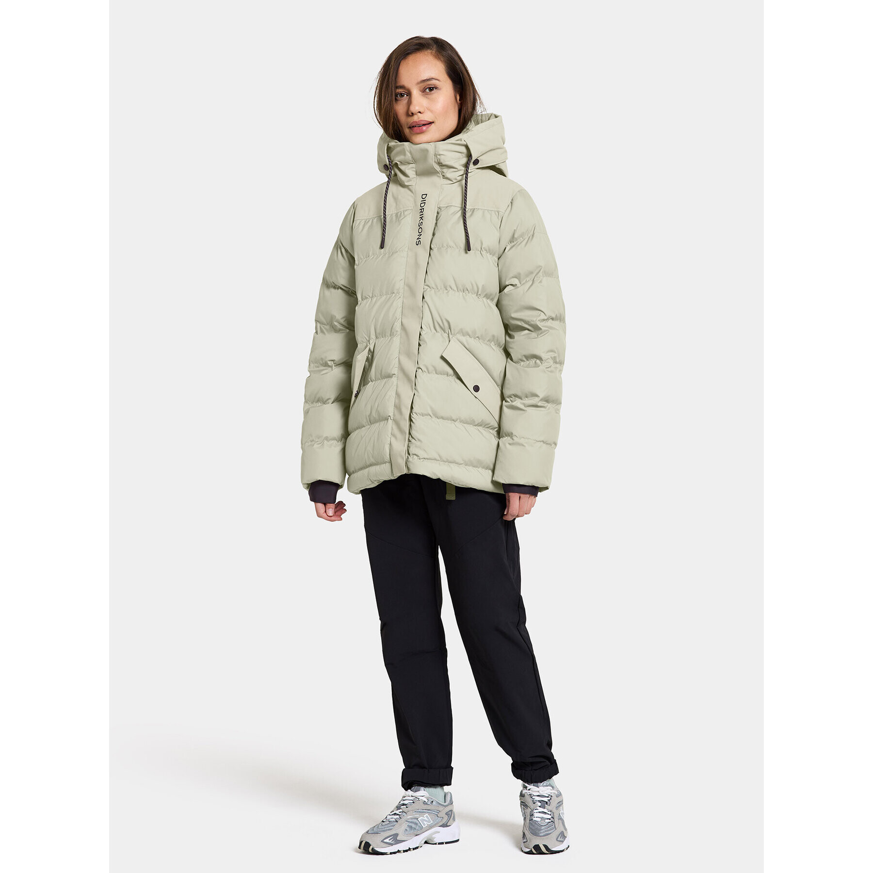 Didriksons Geacă de iarnă Filippa Wns Jkt 2 504834 Verde Regular Fit - Pled.ro